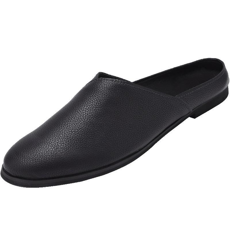 Four Seasons Wear Half-support Peas Shoes Men's Sandals Half-drag Lazy Shoes