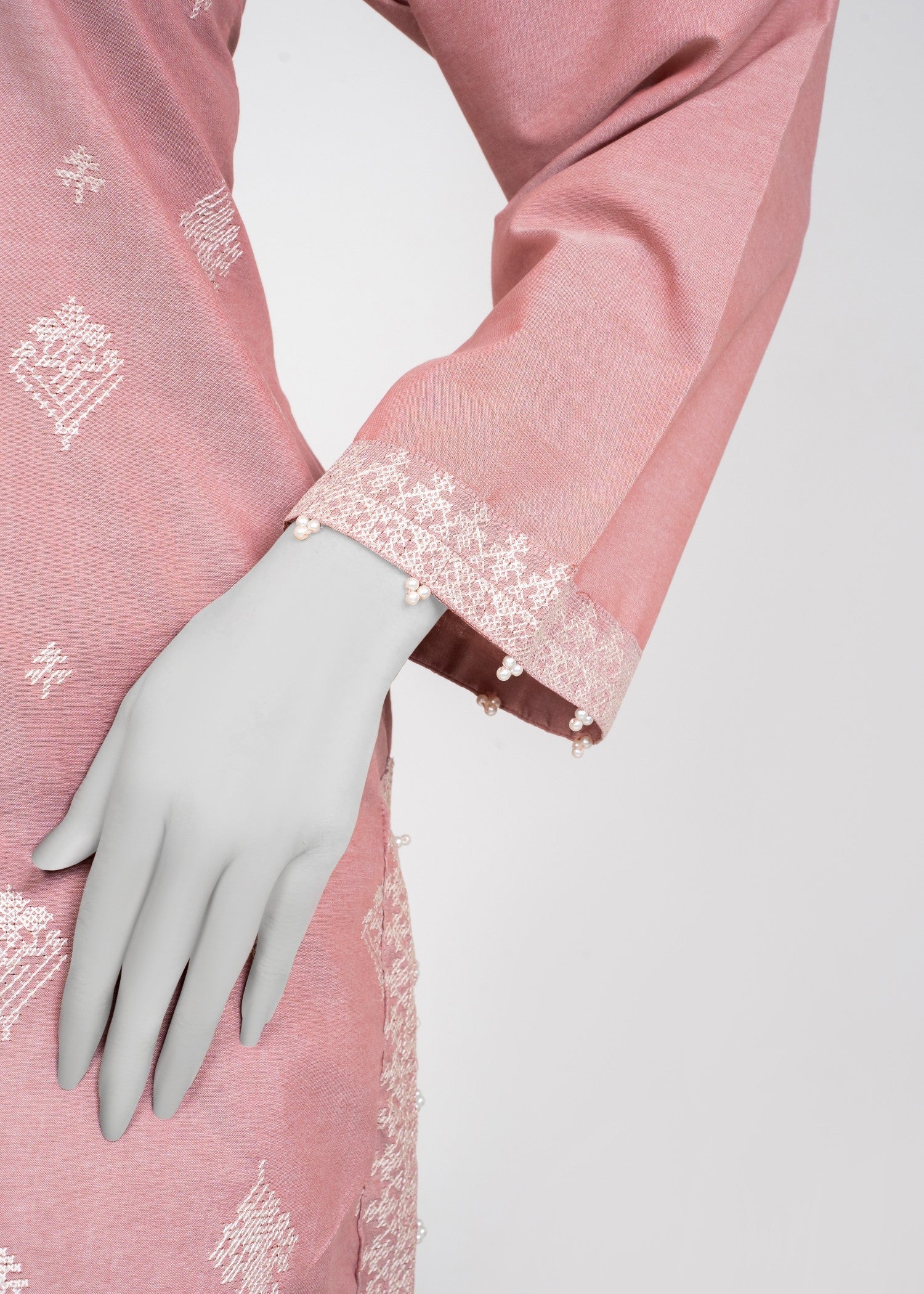 satin polyester Kurta Set in Pink