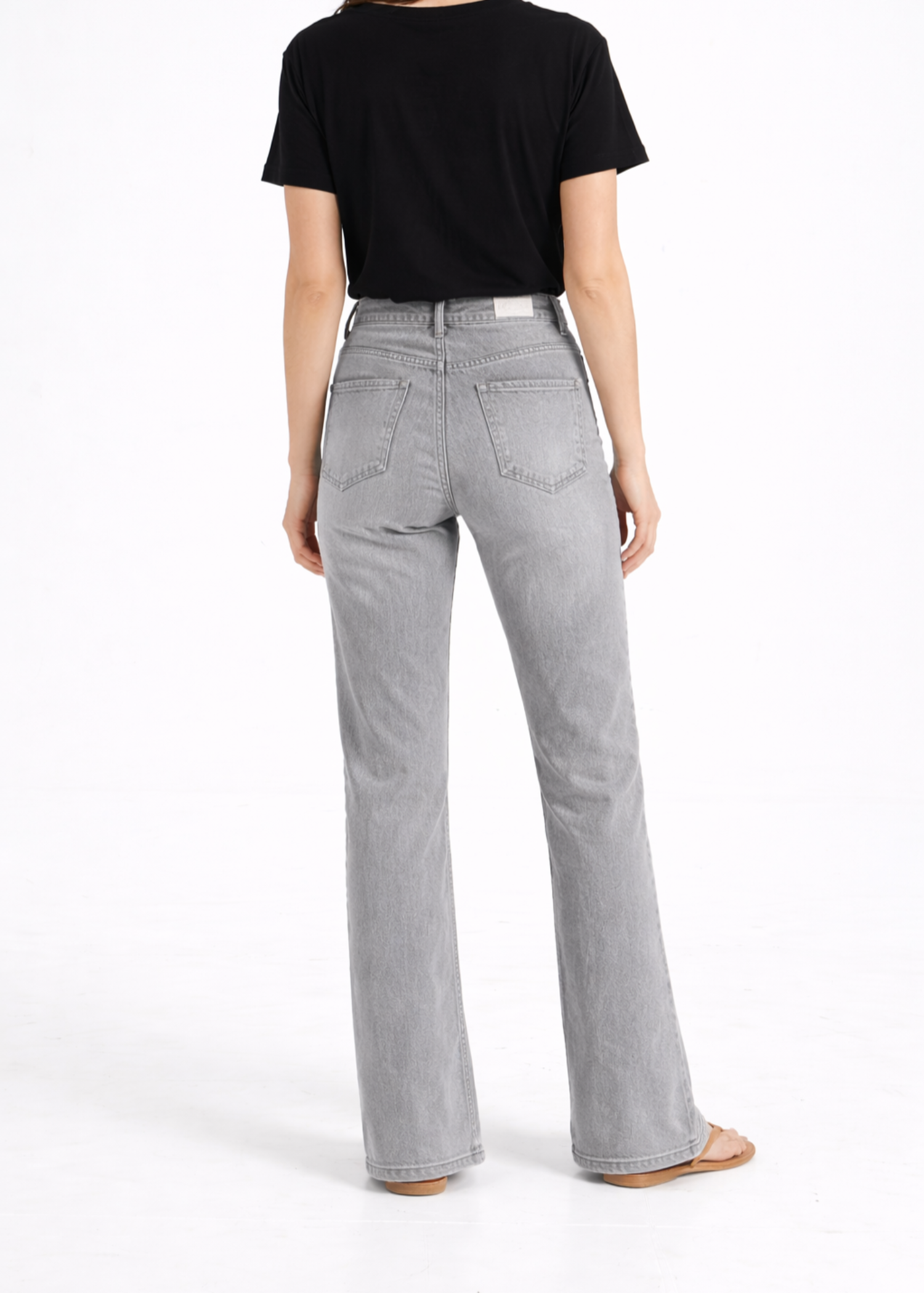 cotton Jeans in Ash grey