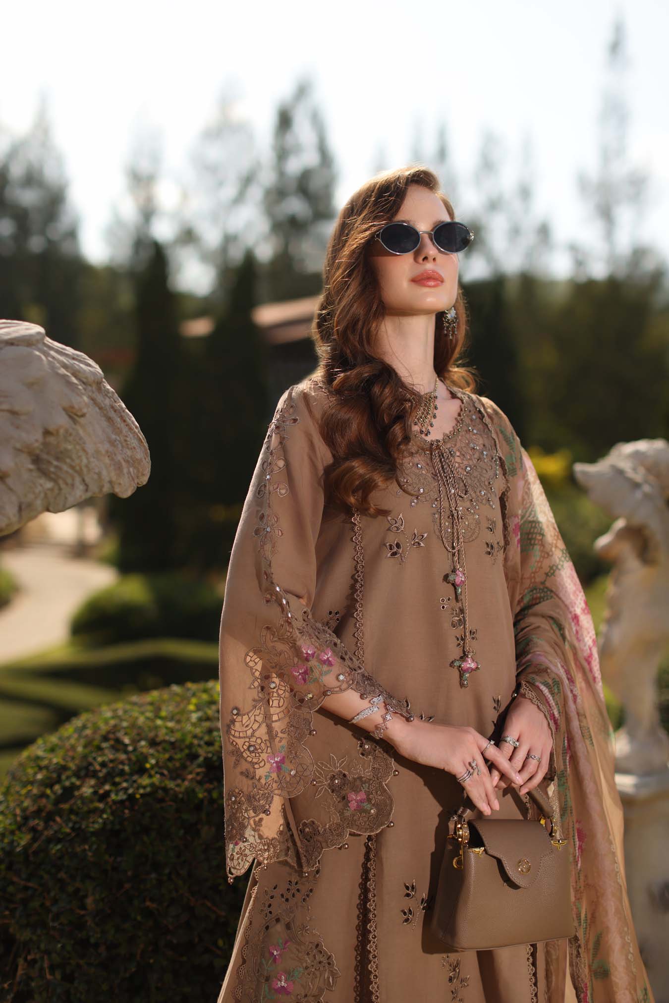 Luxury Eid Schiffli Laserkari Lawn – D8 - A - Selene