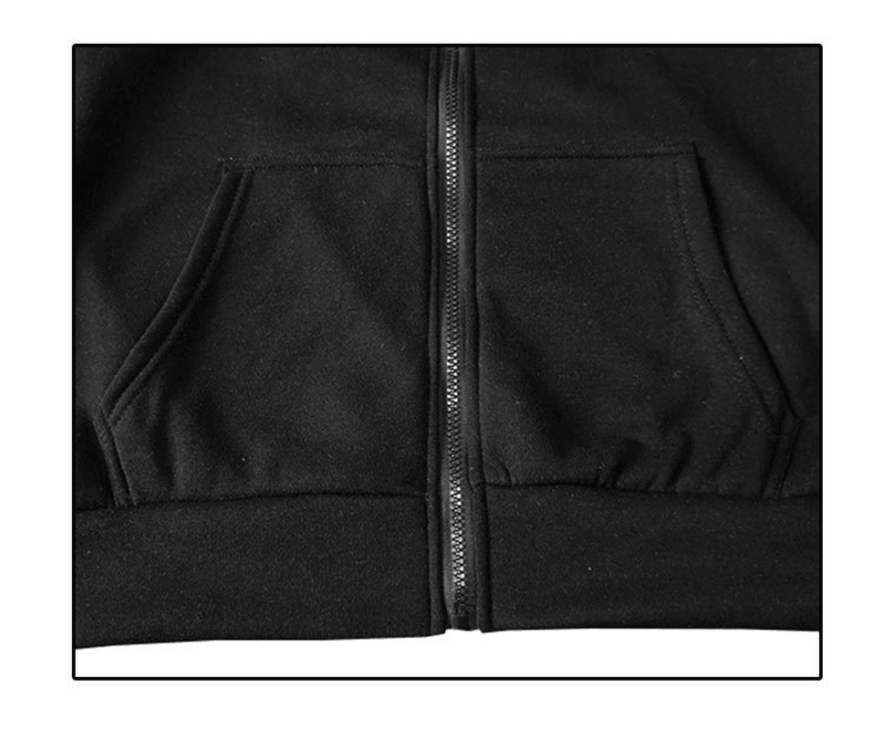 Hooded Color Block Casual Sweater Men'S Jacket Cardigan