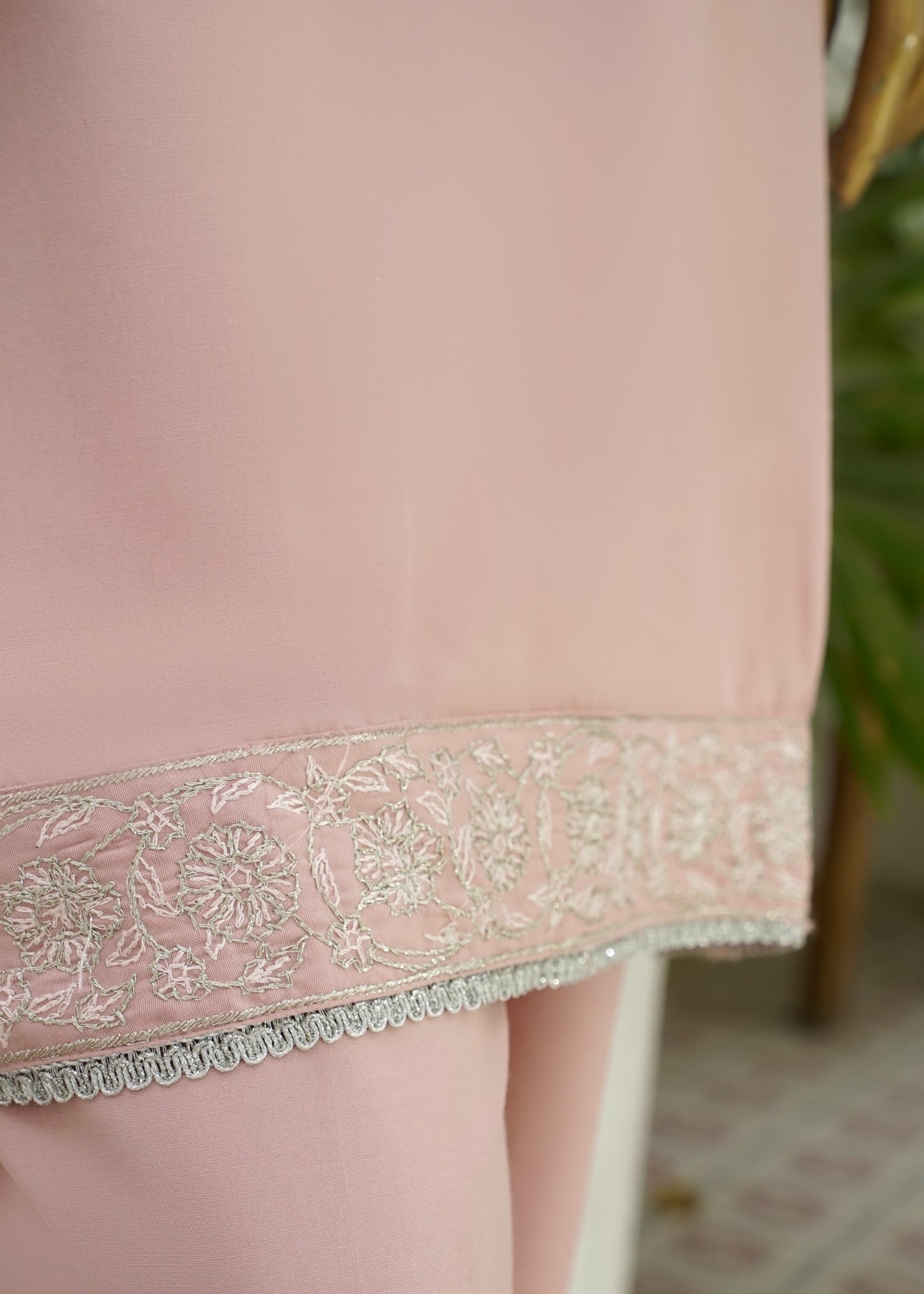 poly viscose Kurta Set in Pink
