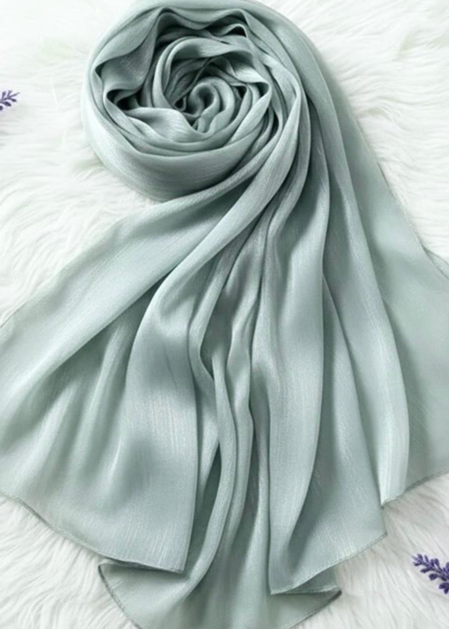 organza Hijab in Green