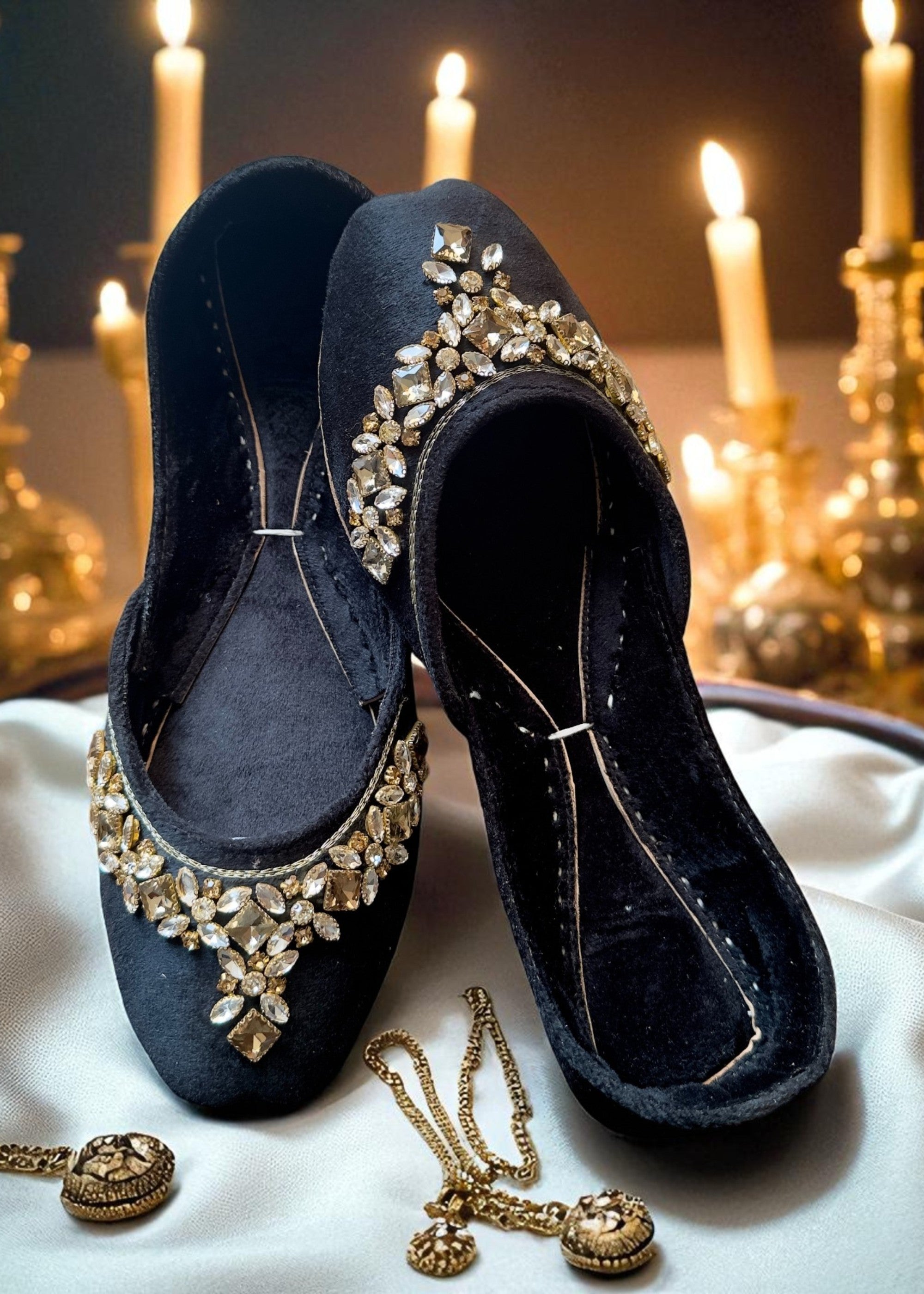 Khussa in Black by - High Quality Women Khussa AIZ5334