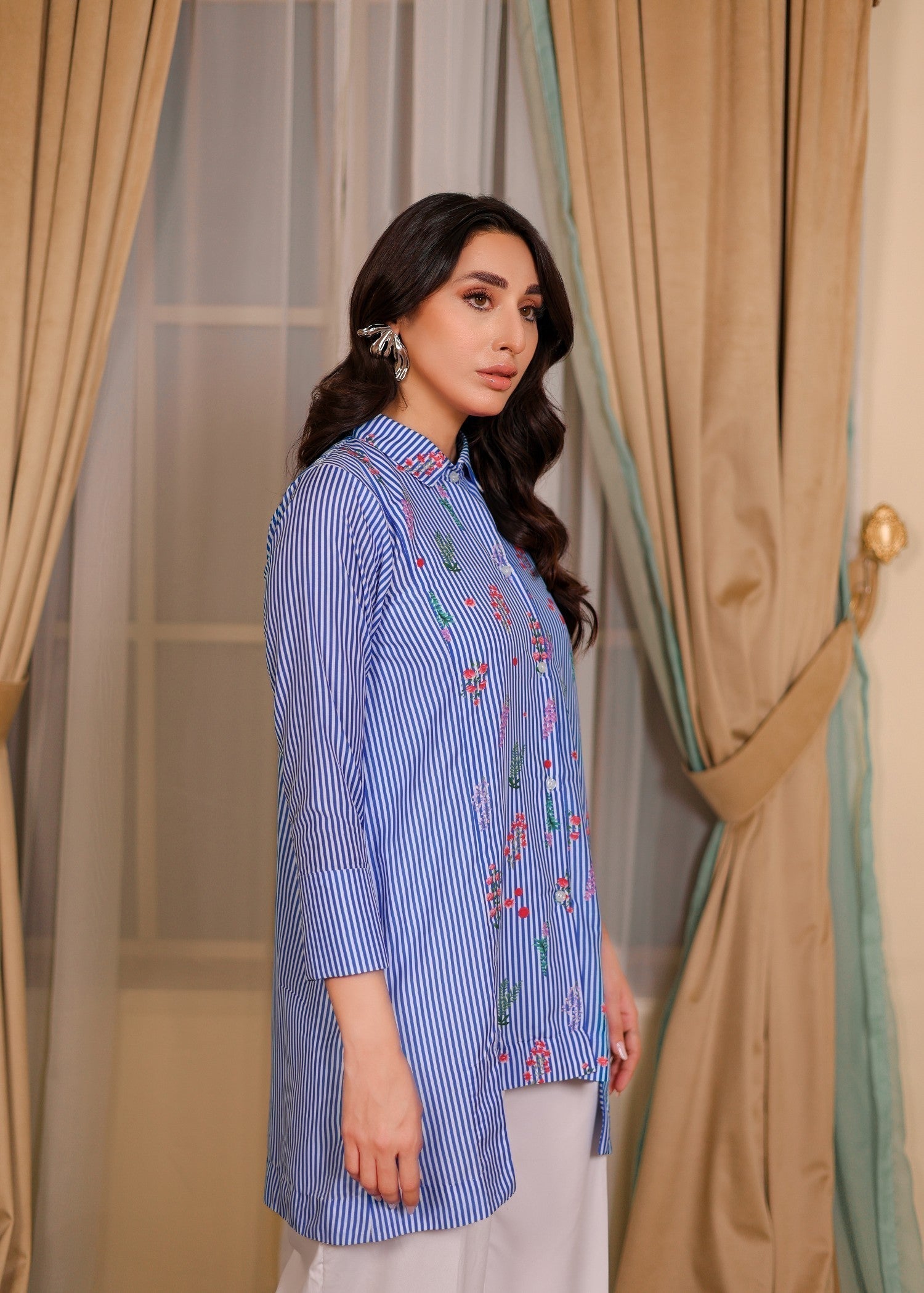 cambric Tunic in Blue
