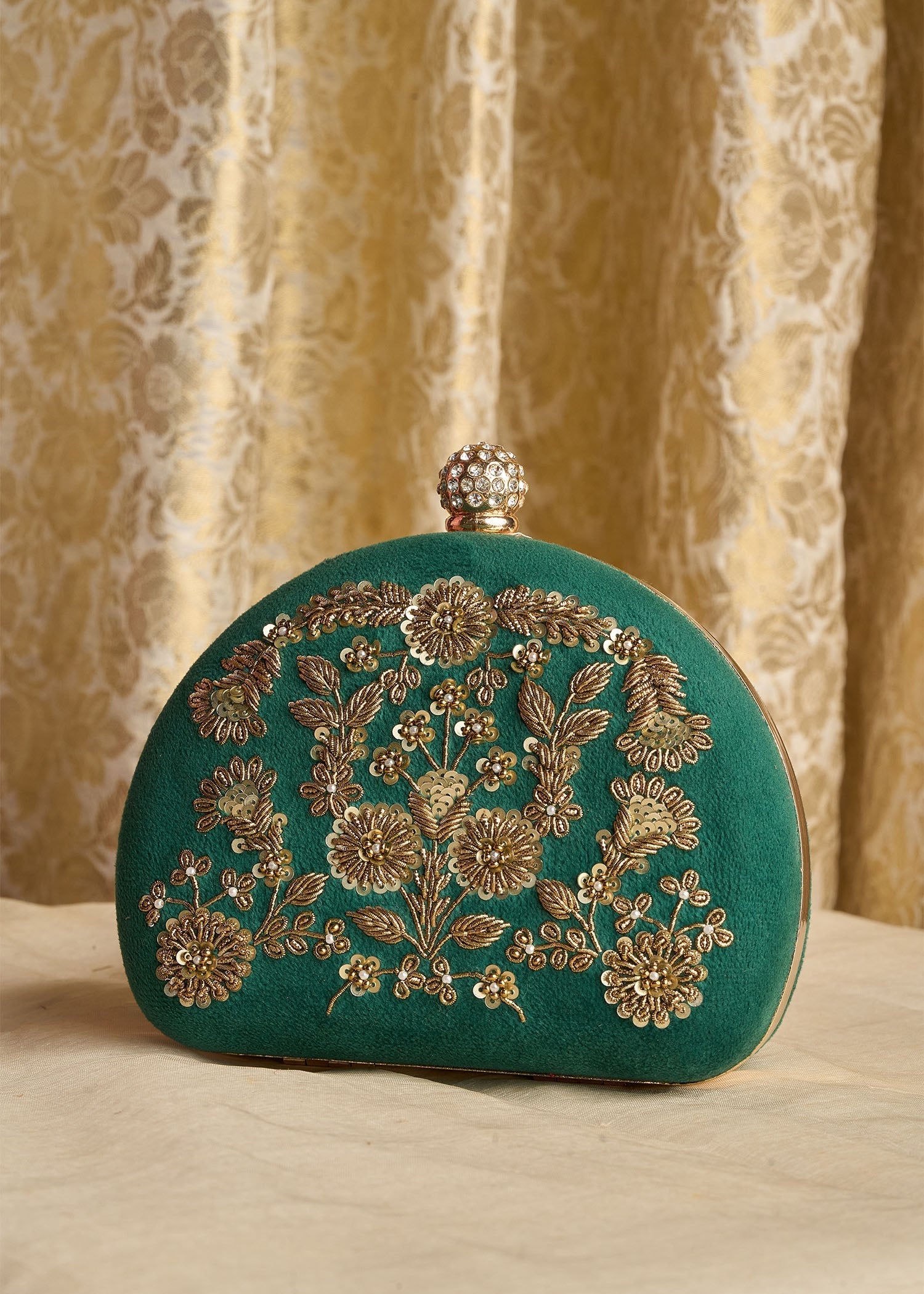 Clutch in Green Color by - Trendy Women Clutch OSJ9445