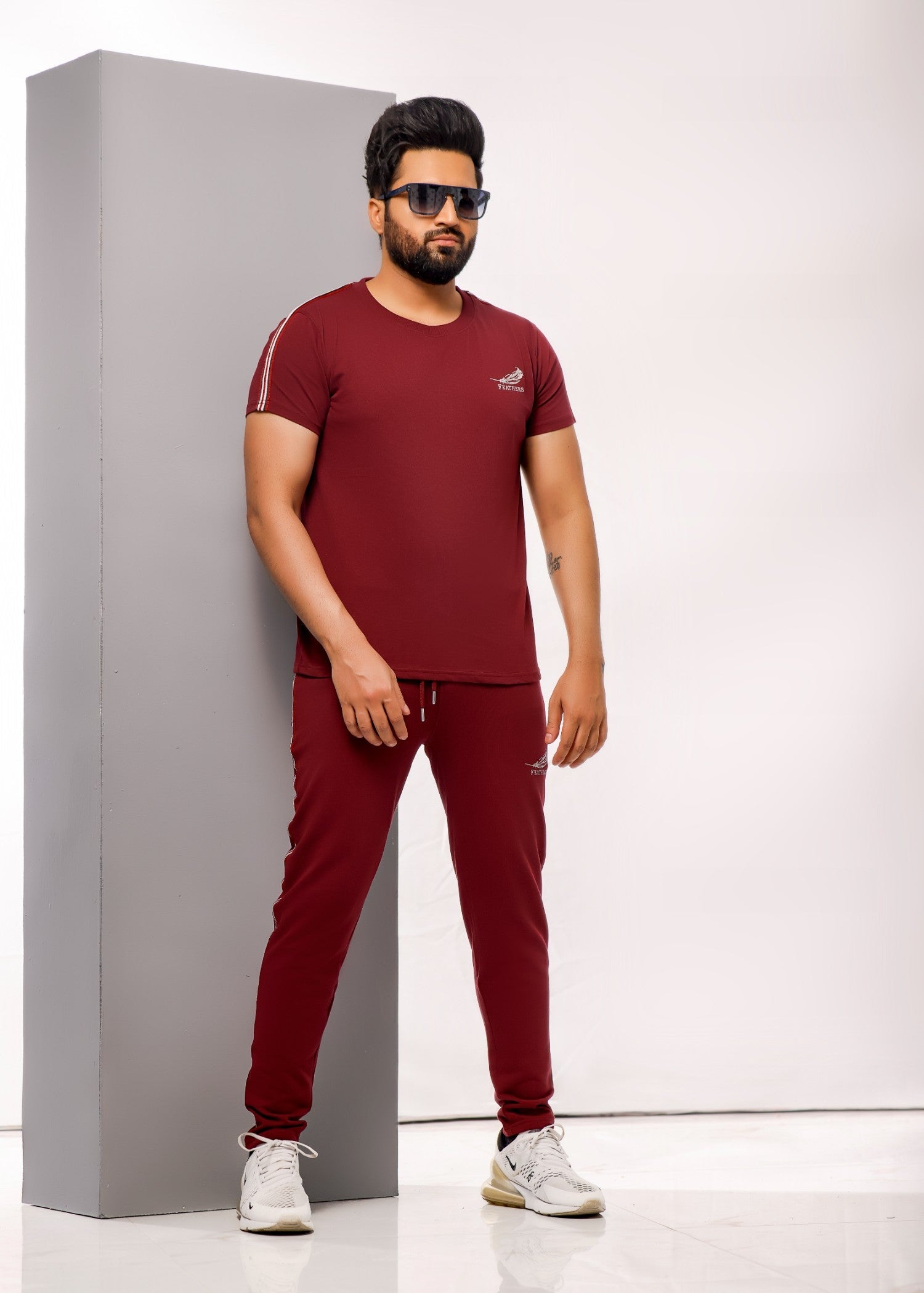terry Tracksuit in Cherry red