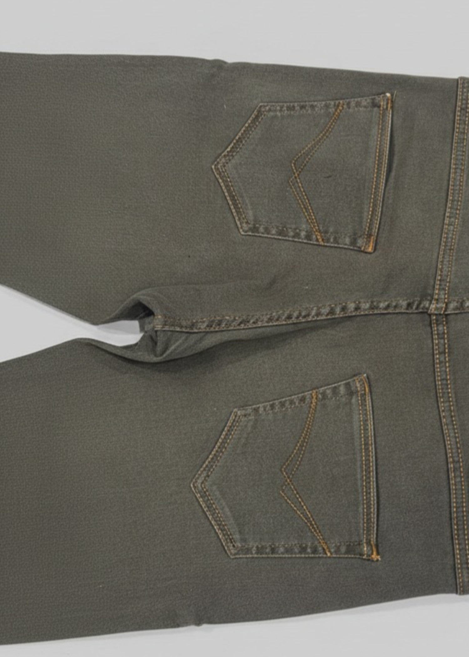 polycotton Jeans in Olive green