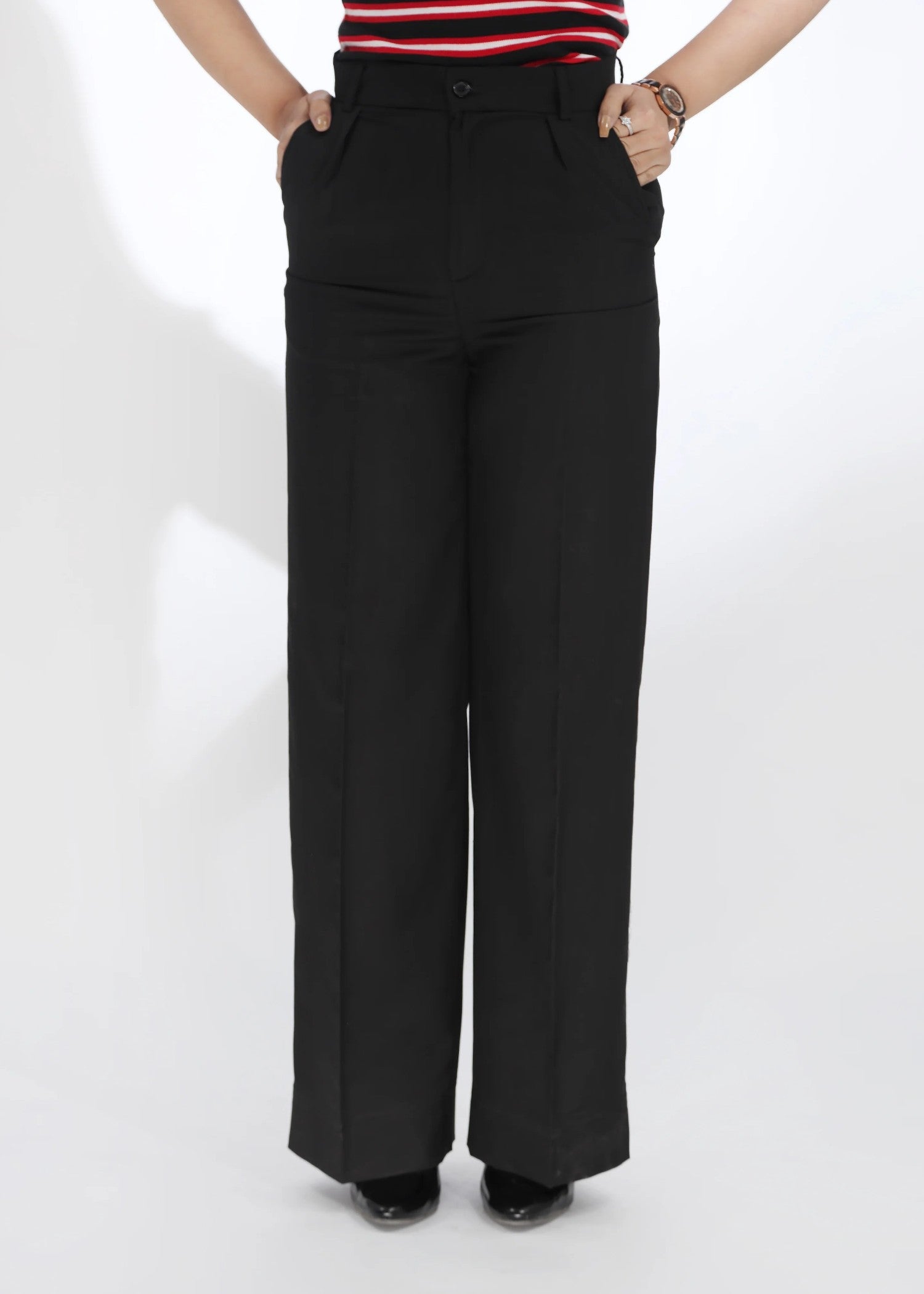 polycotton Pants in Black