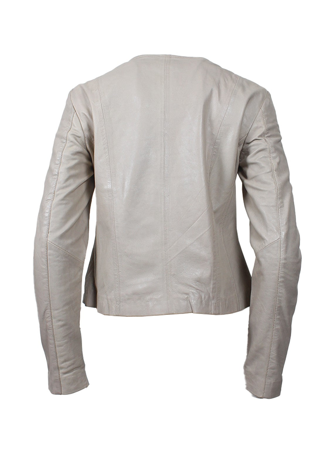leather Jacket in Beige