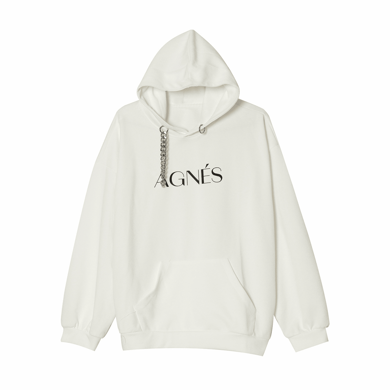 Korean Style Loose Chain Design Sense Wild Letter Couple Hooded Sweater