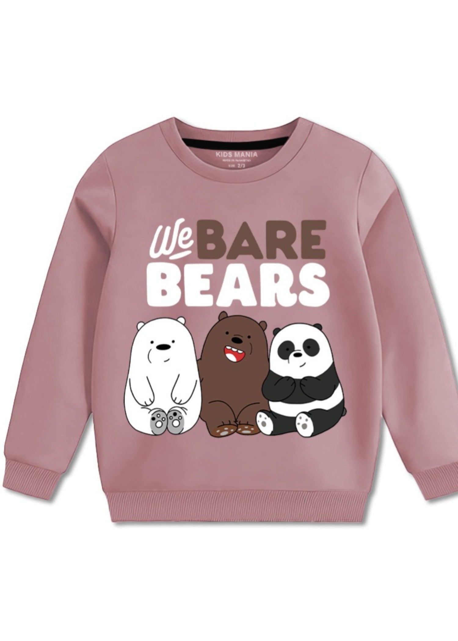 fleece Sweatshirt in Mauve pink