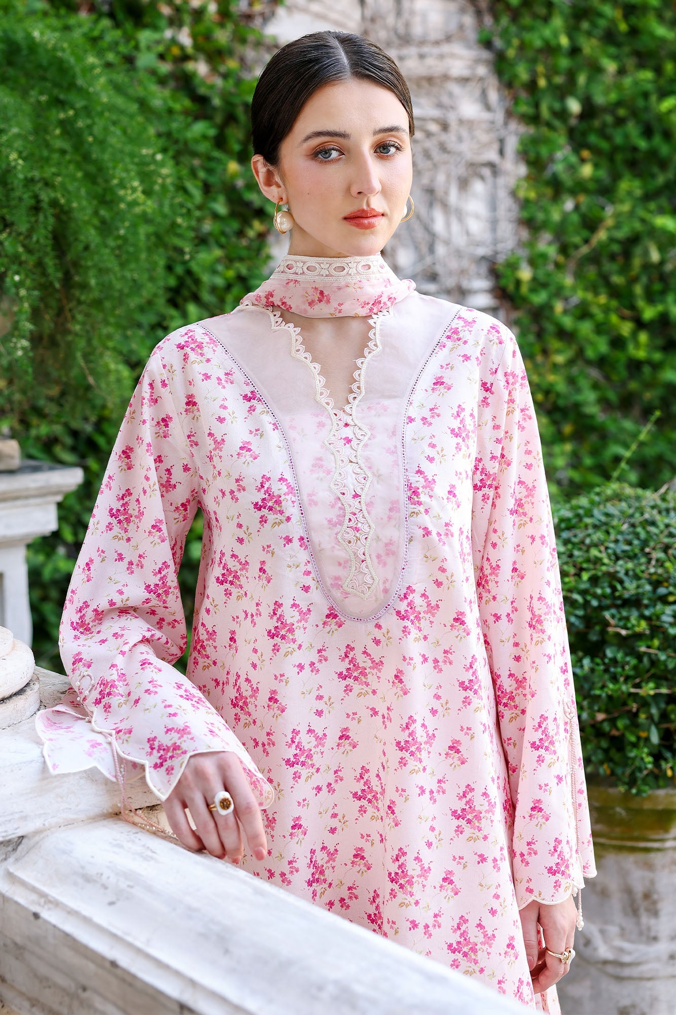 Eid Lawn Edit – Peach Sprinkle