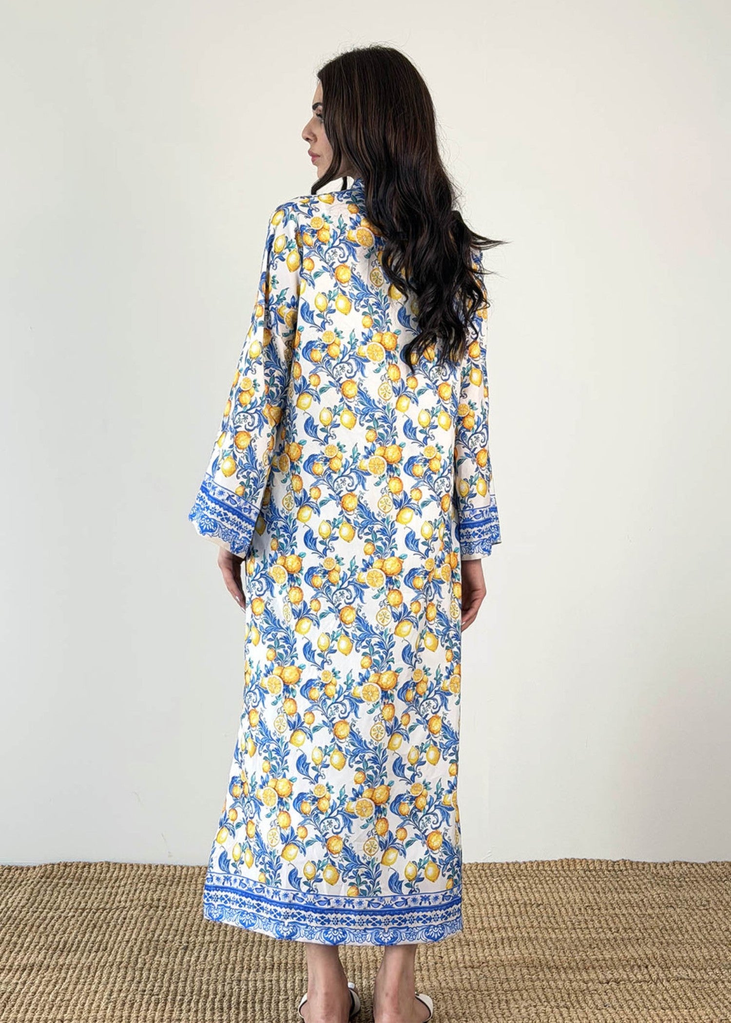crepe Kaftan in Multi