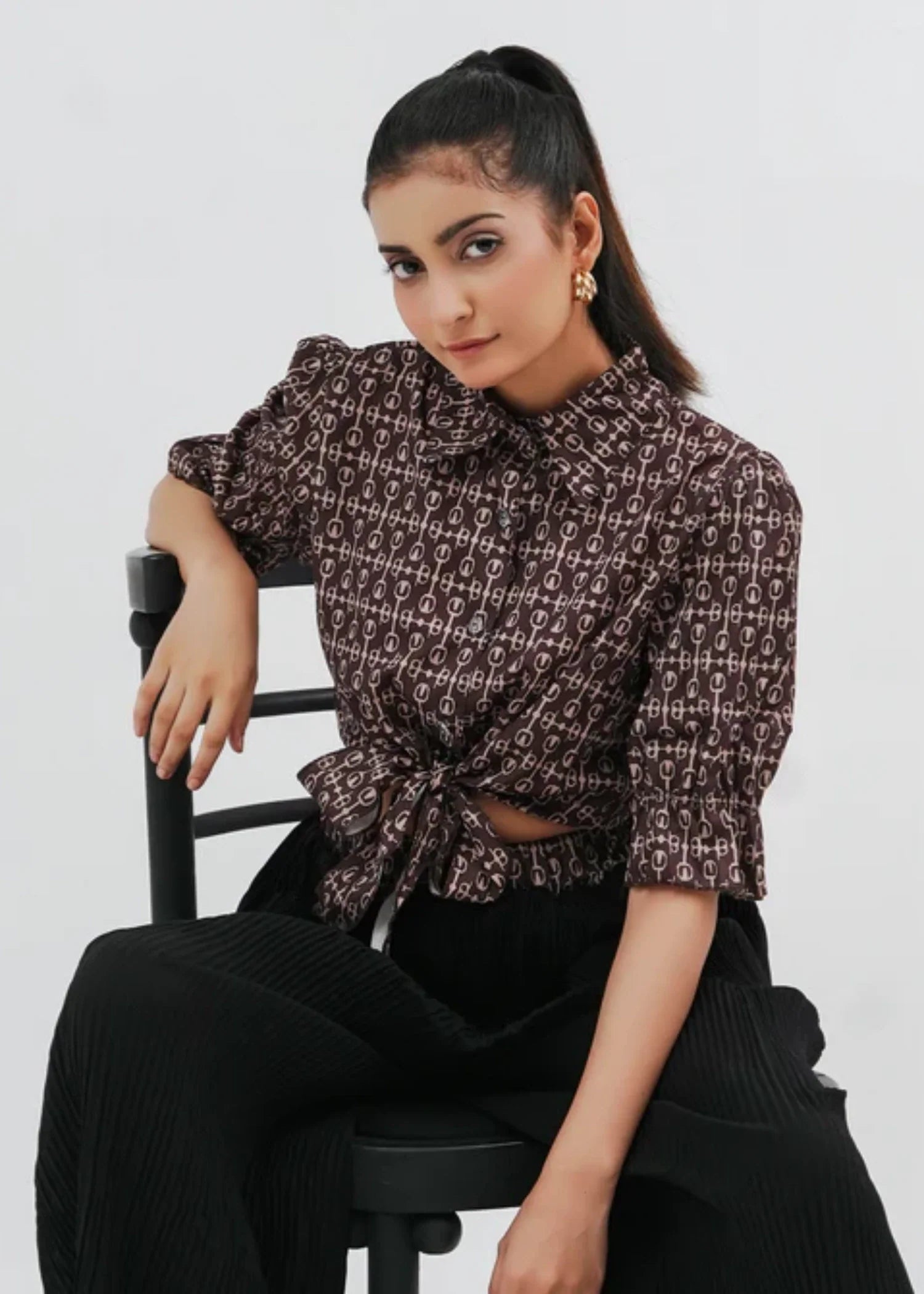 chiffon Co Ord Sets in Brown