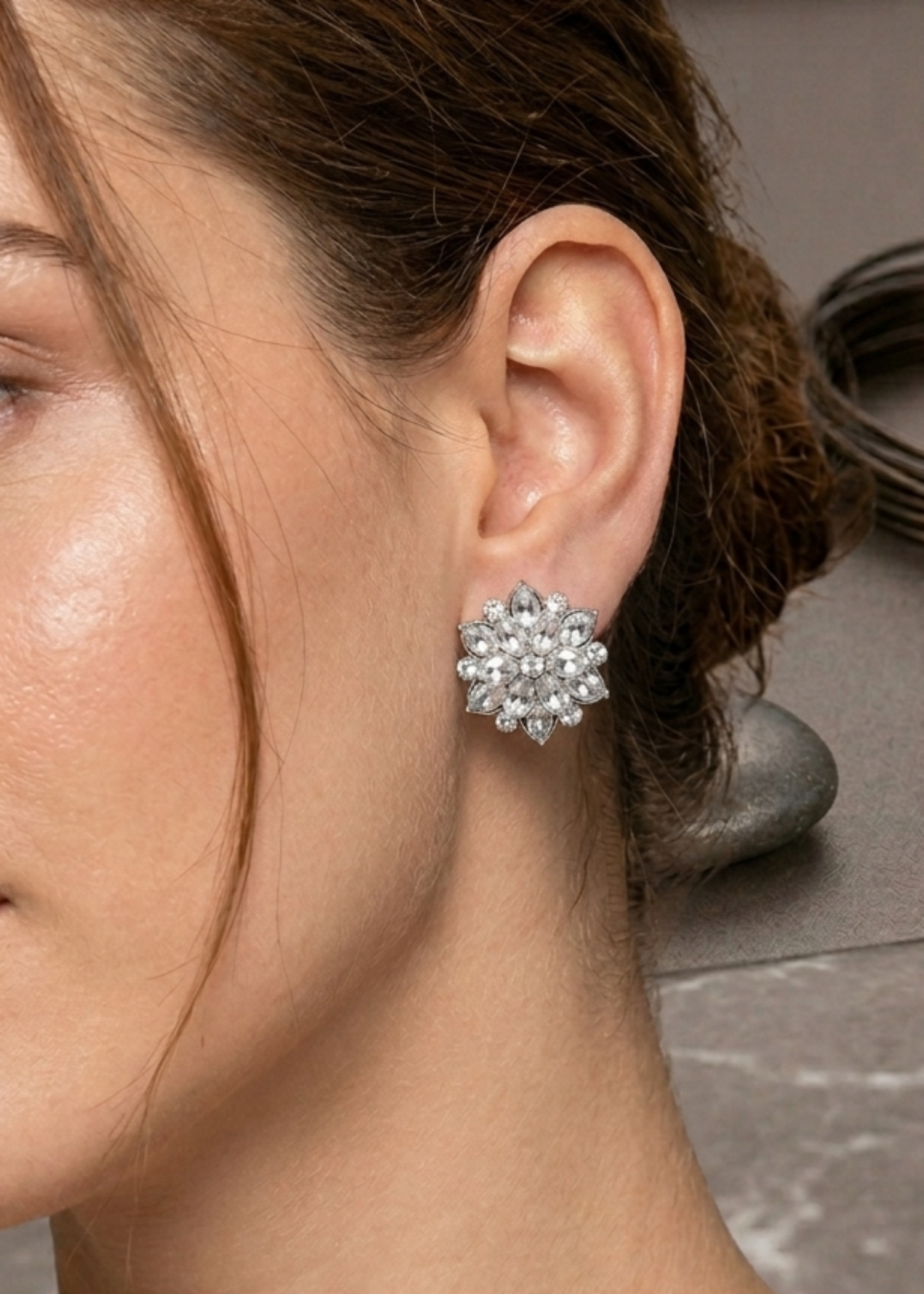 Earrings in Silver Color by - Trendy Women Earrings EUT4411