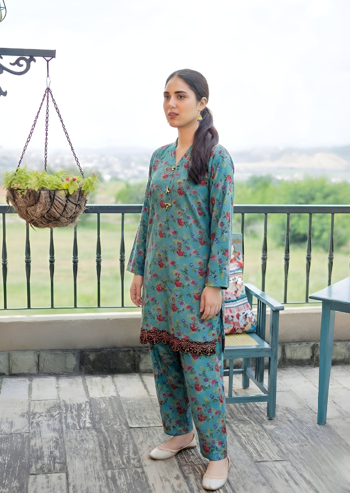cambric Co Ord Sets in Teal