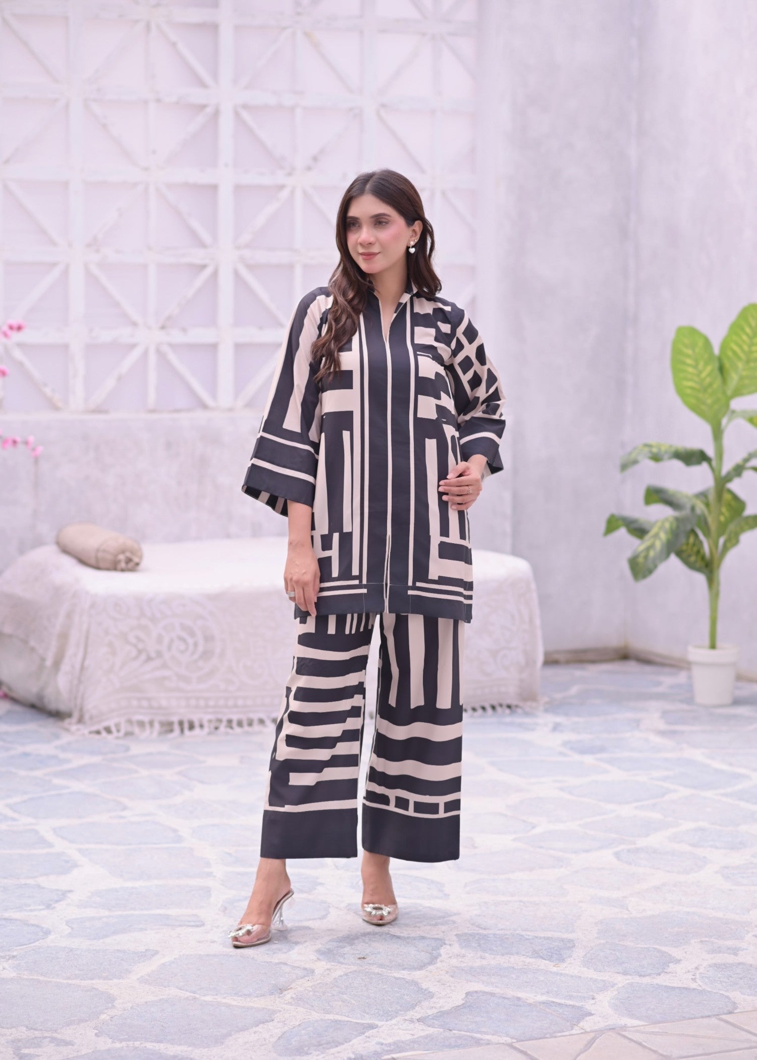 crepe Co ord Sets in Black