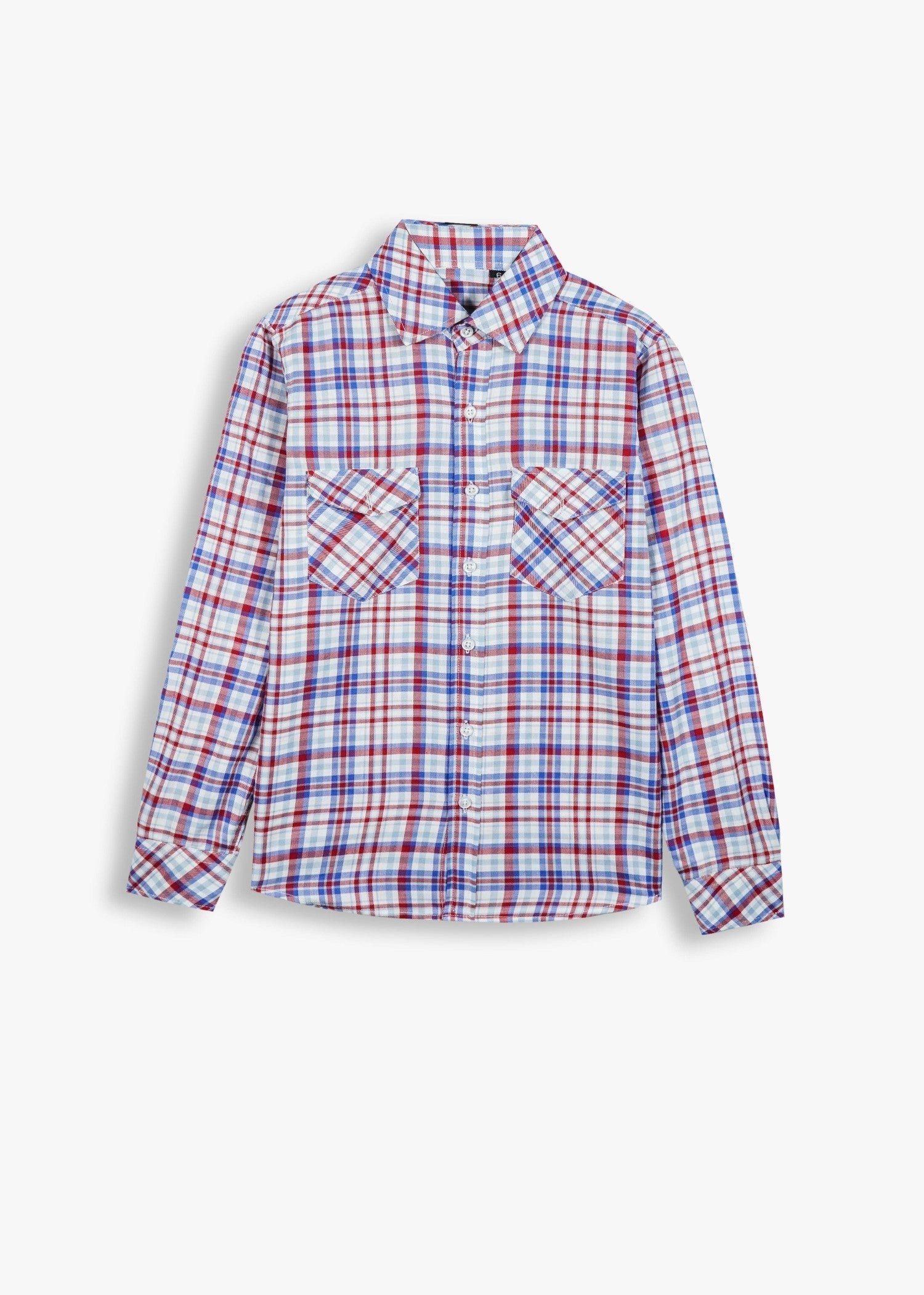 cotton Casual Shirt in Blue, red
