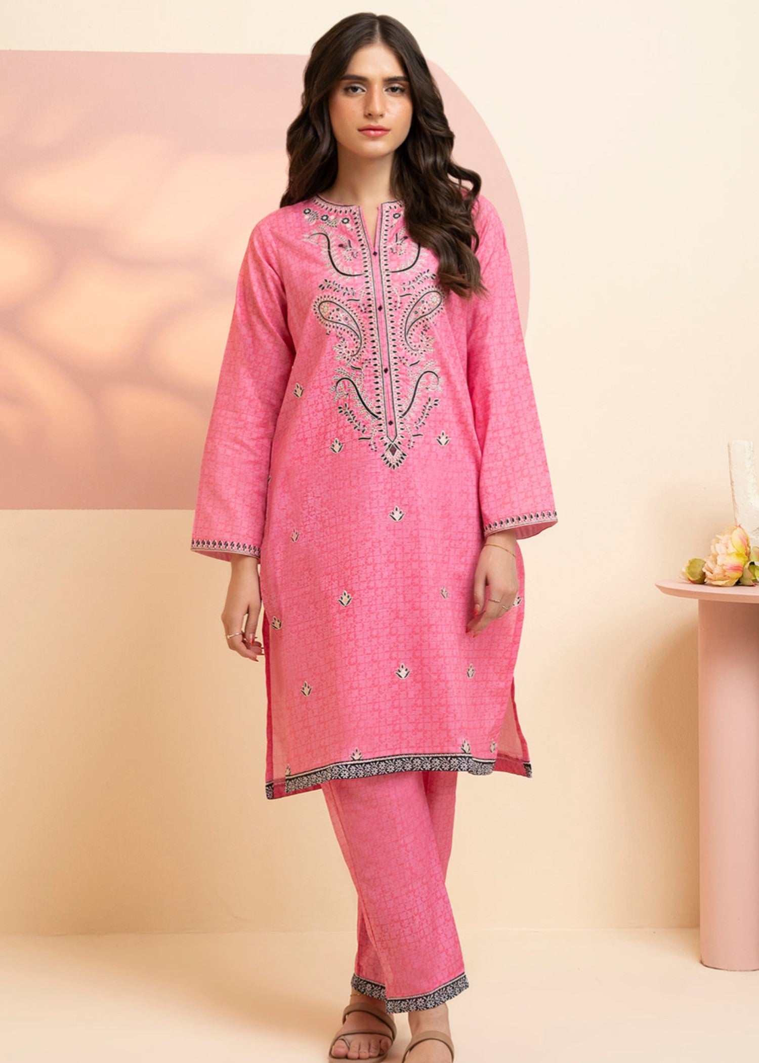 lawn Co Ord Sets in Bubblegum pink