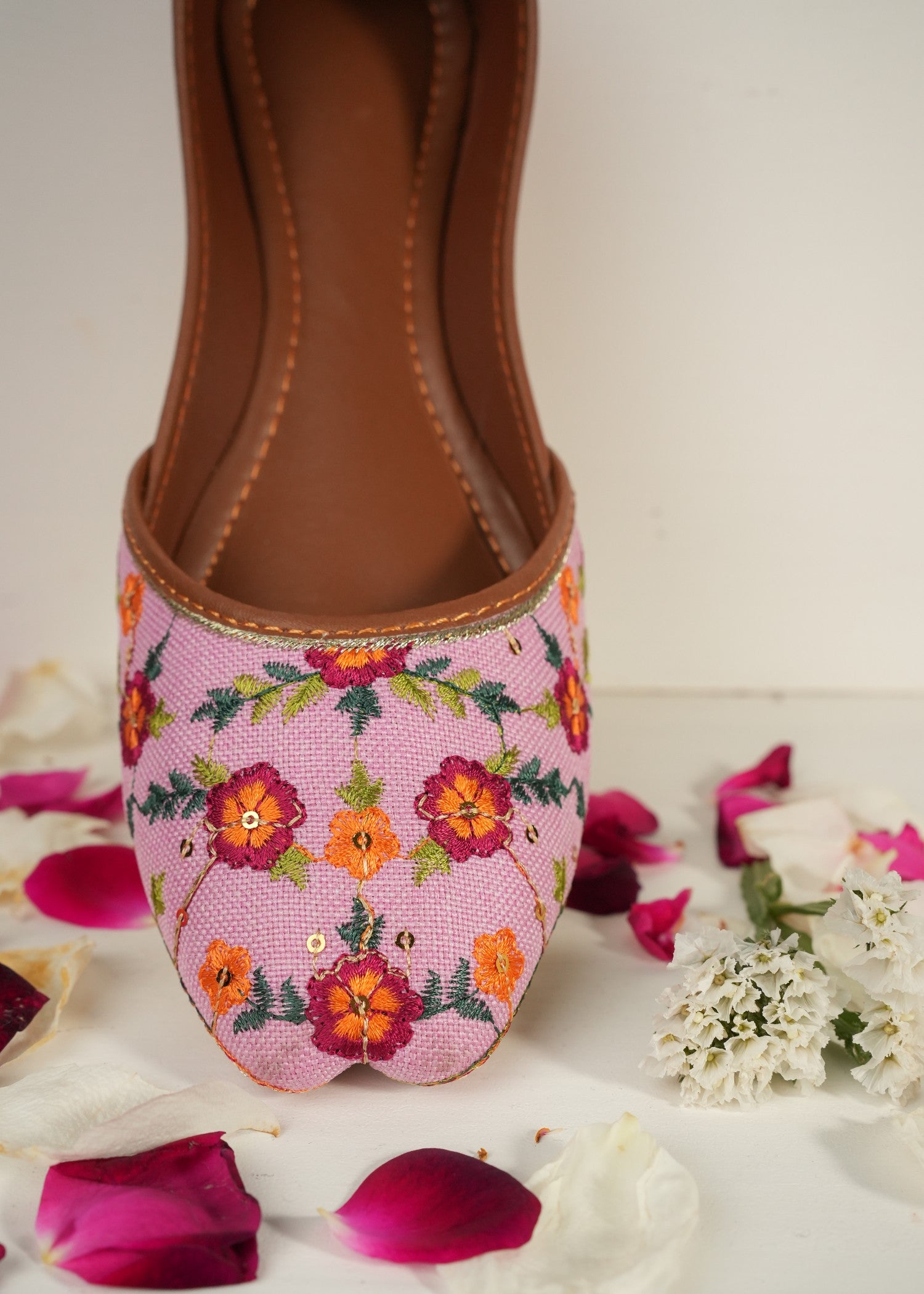 Khussa in Pink by - High Quality Women Khussa NFH7672