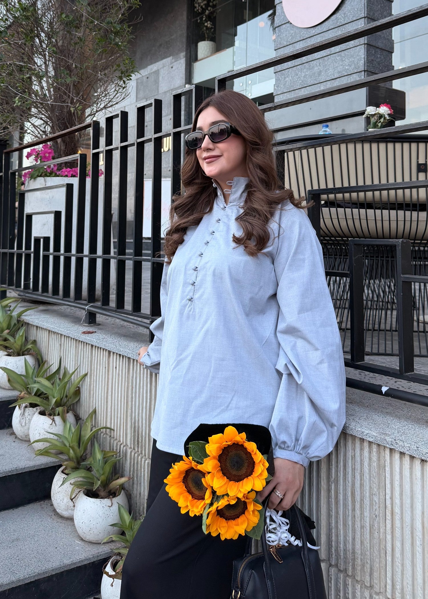 cotton Top in Cool grey