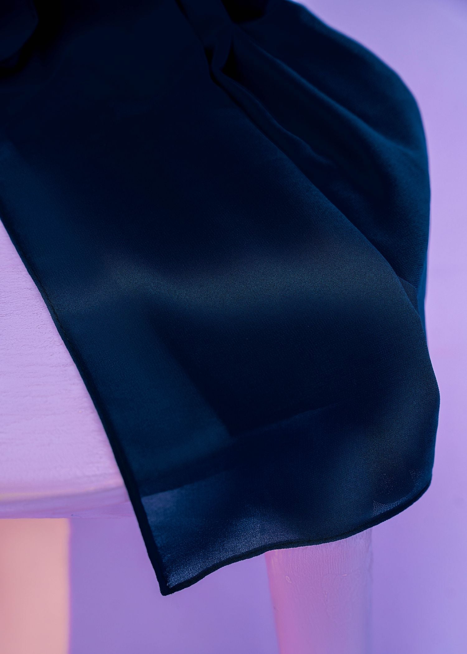 chiffon Hijab in Navy blue