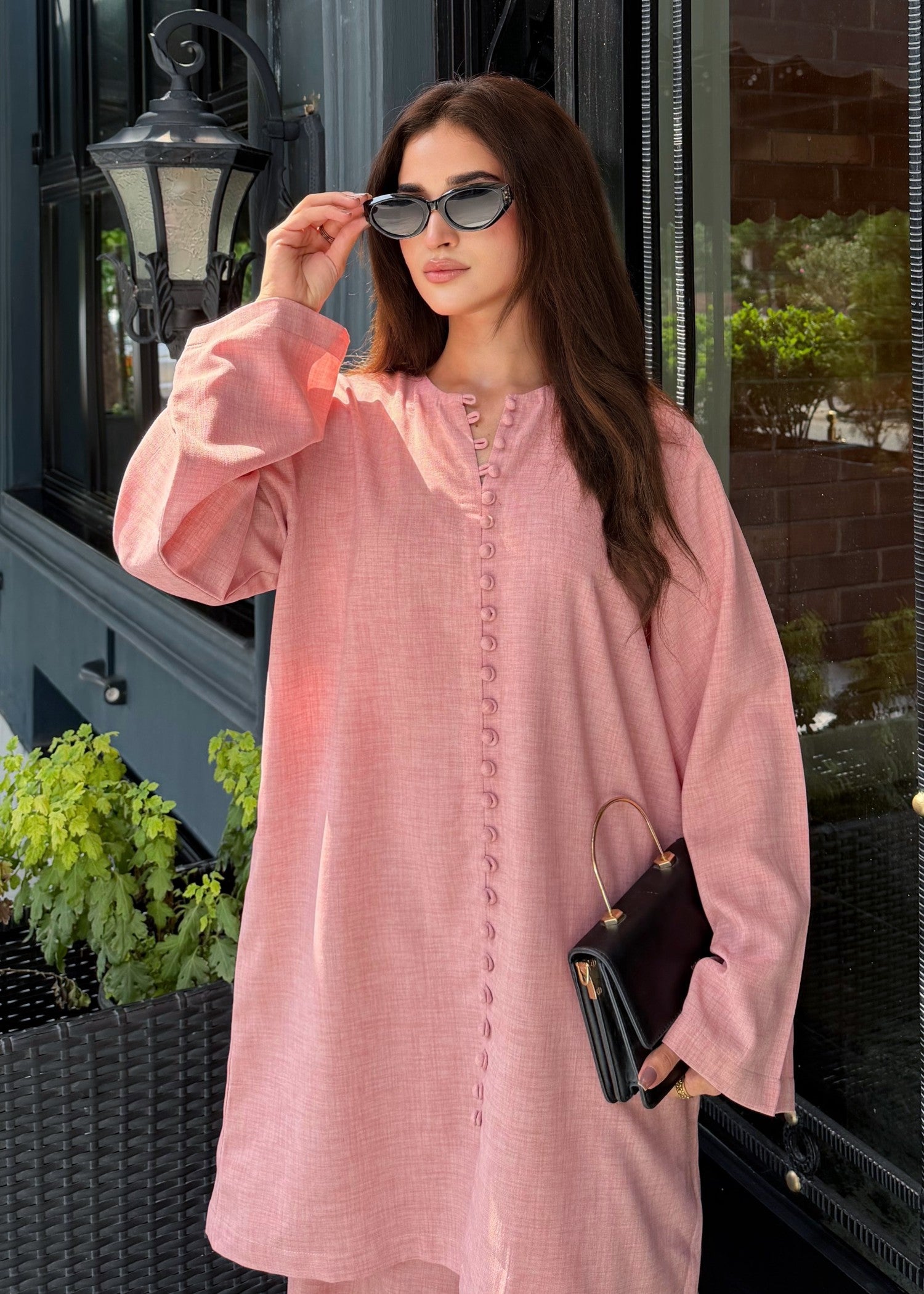 polycotton Co Ord Sets in Blush pink