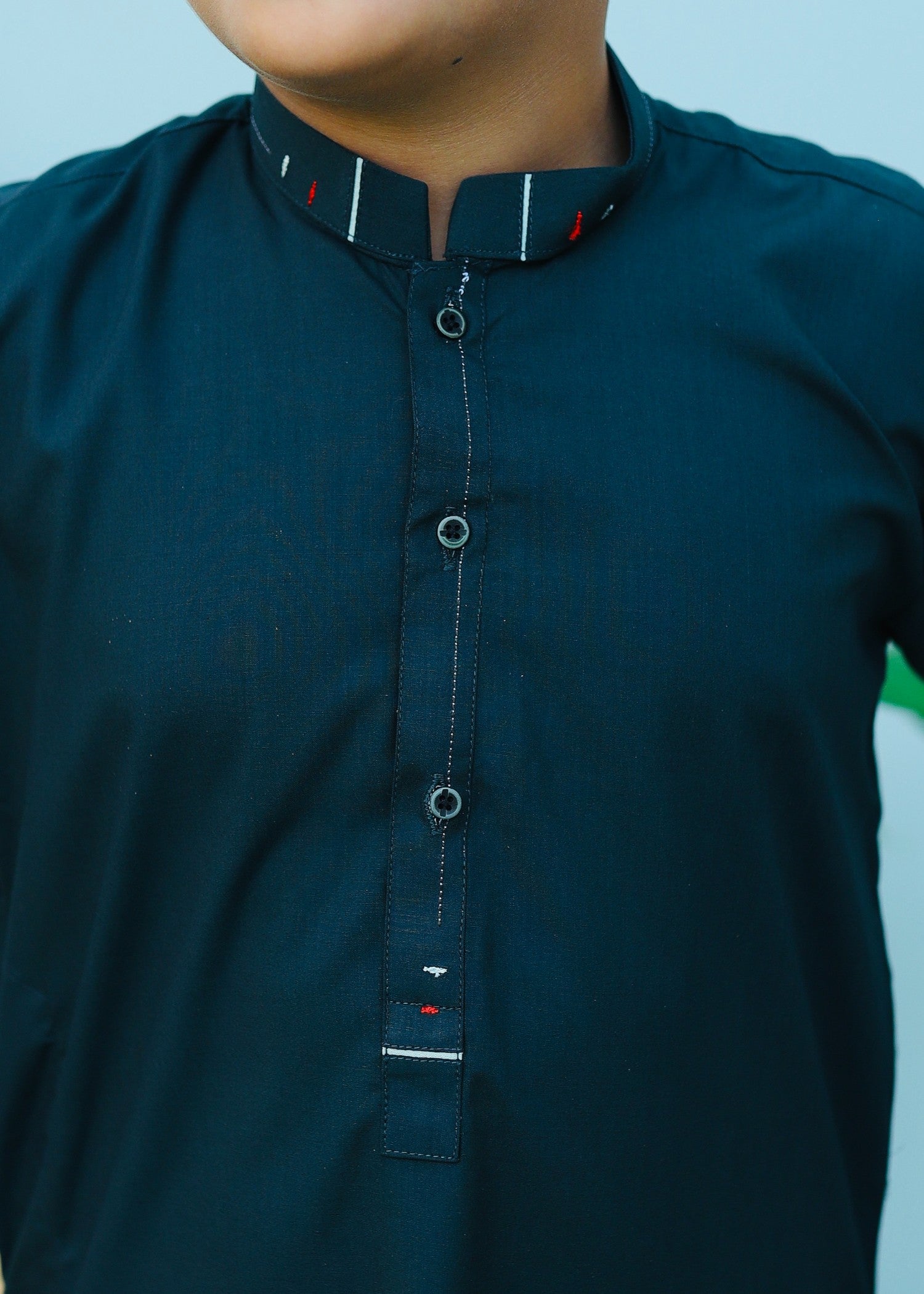 wash & wear Kurta Set in Pine green