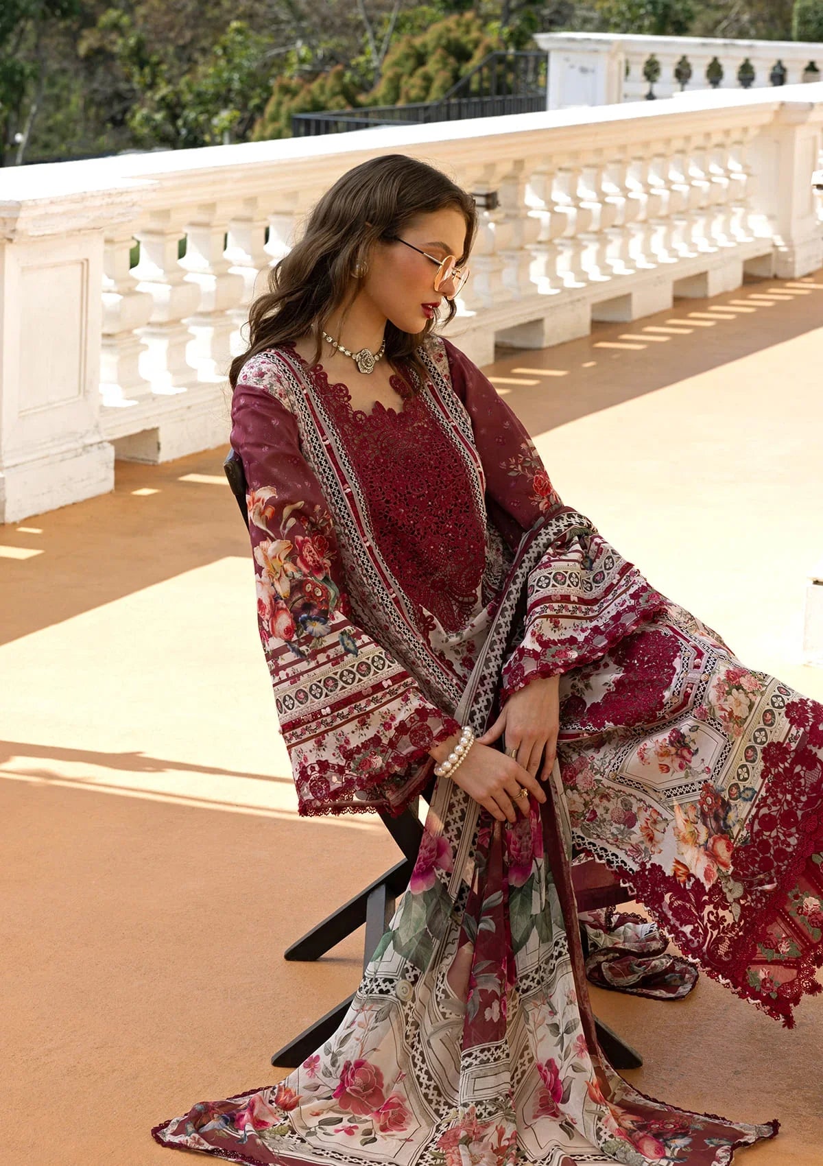 Signature Embroidered Lawn Prints – ESA-2B RUBY LADY