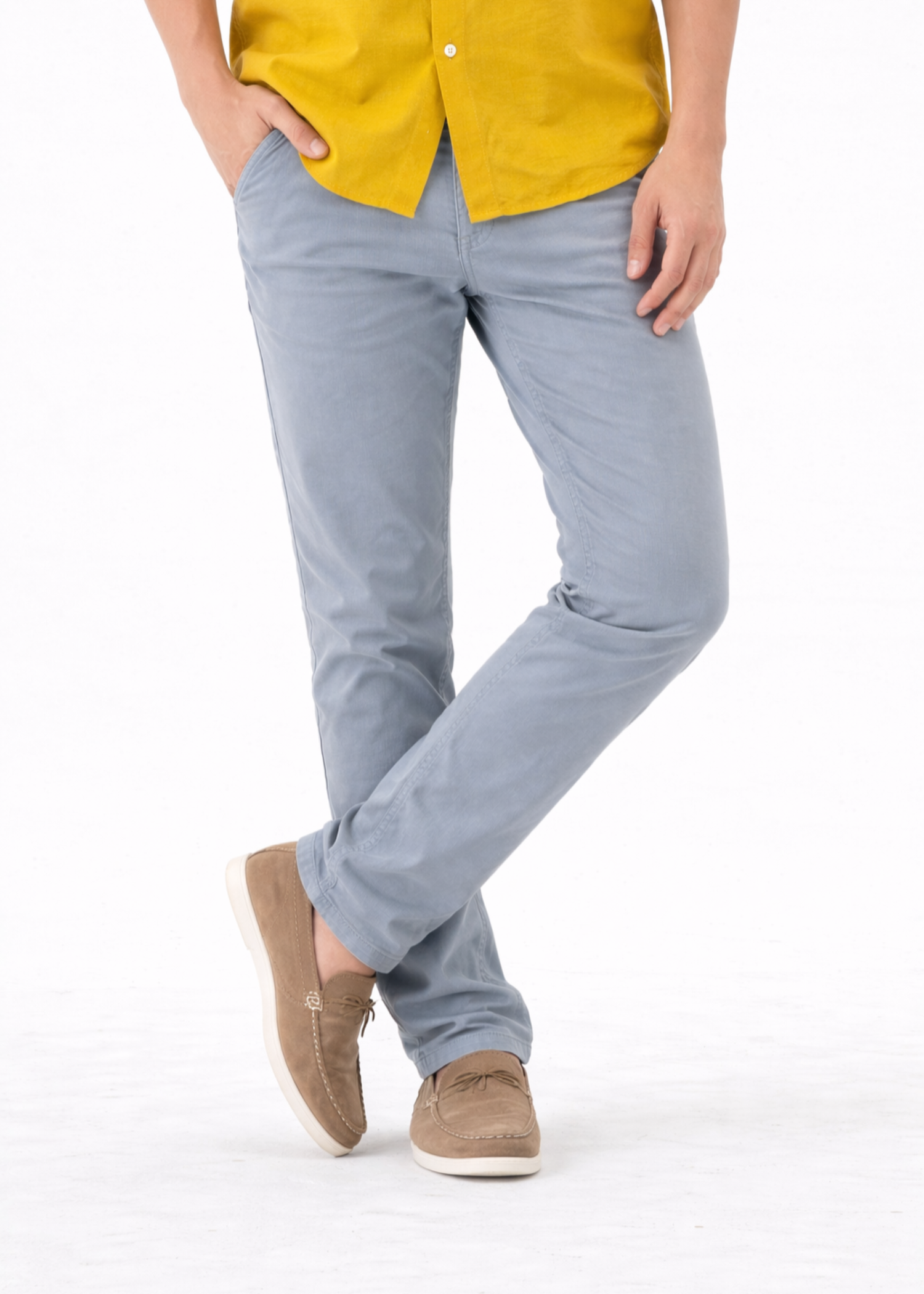 cotton Jeans in Sky