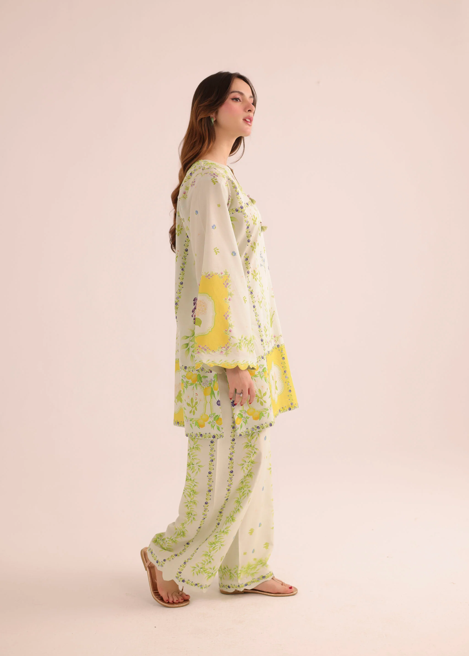 lawn Co Ord Sets in Pastel green