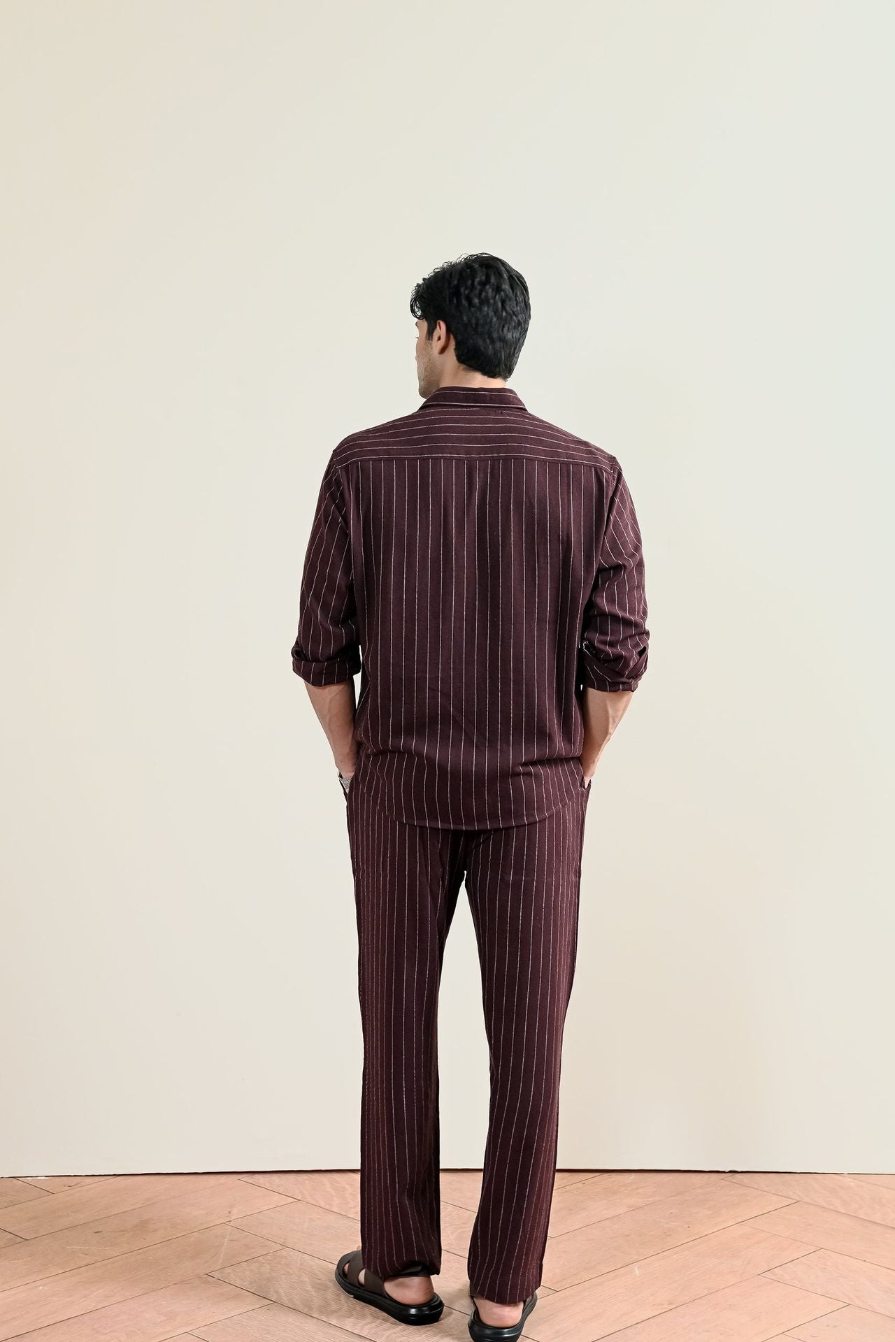 linen Pants in Chocolate brown
