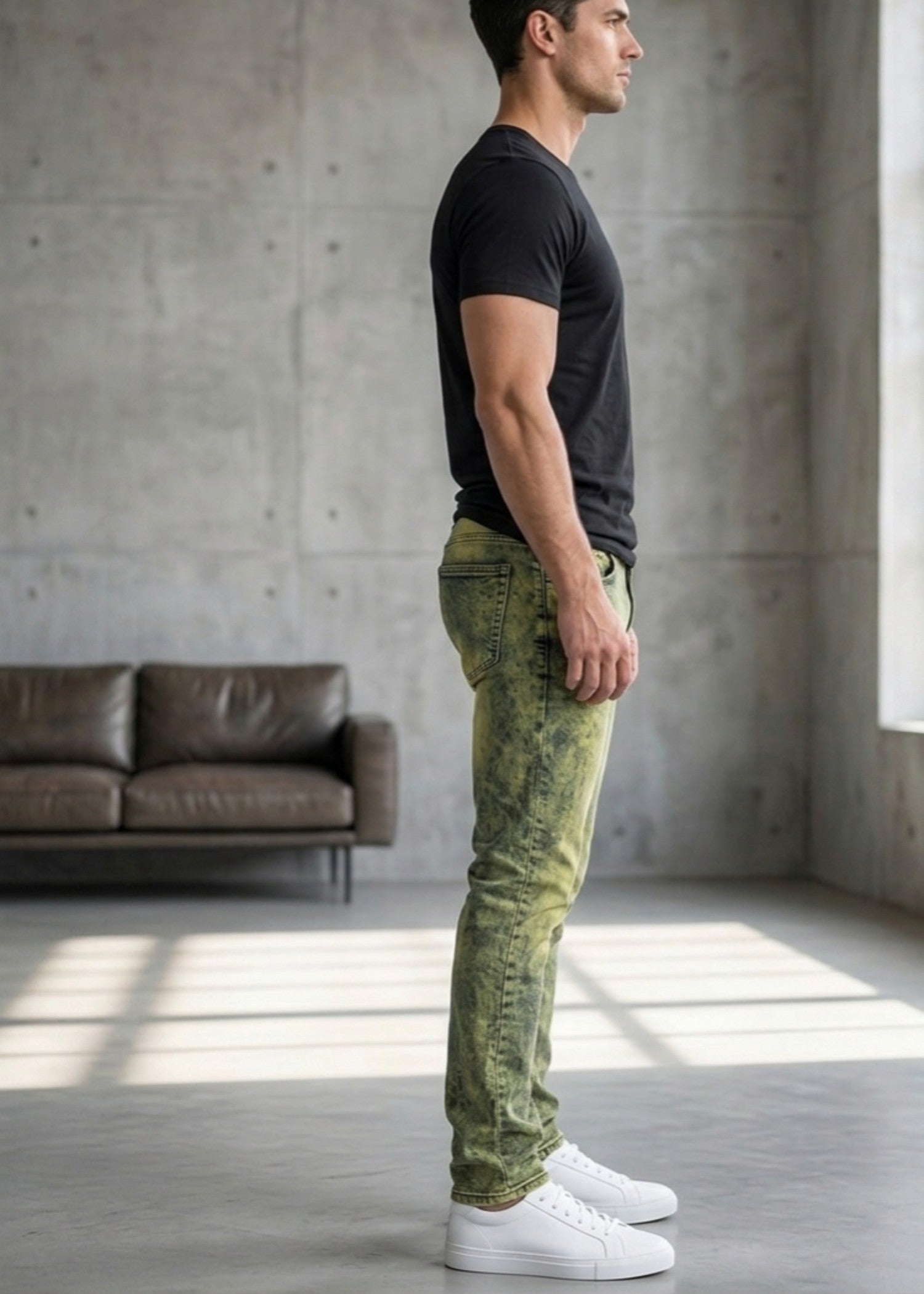 denim Jeans in Green