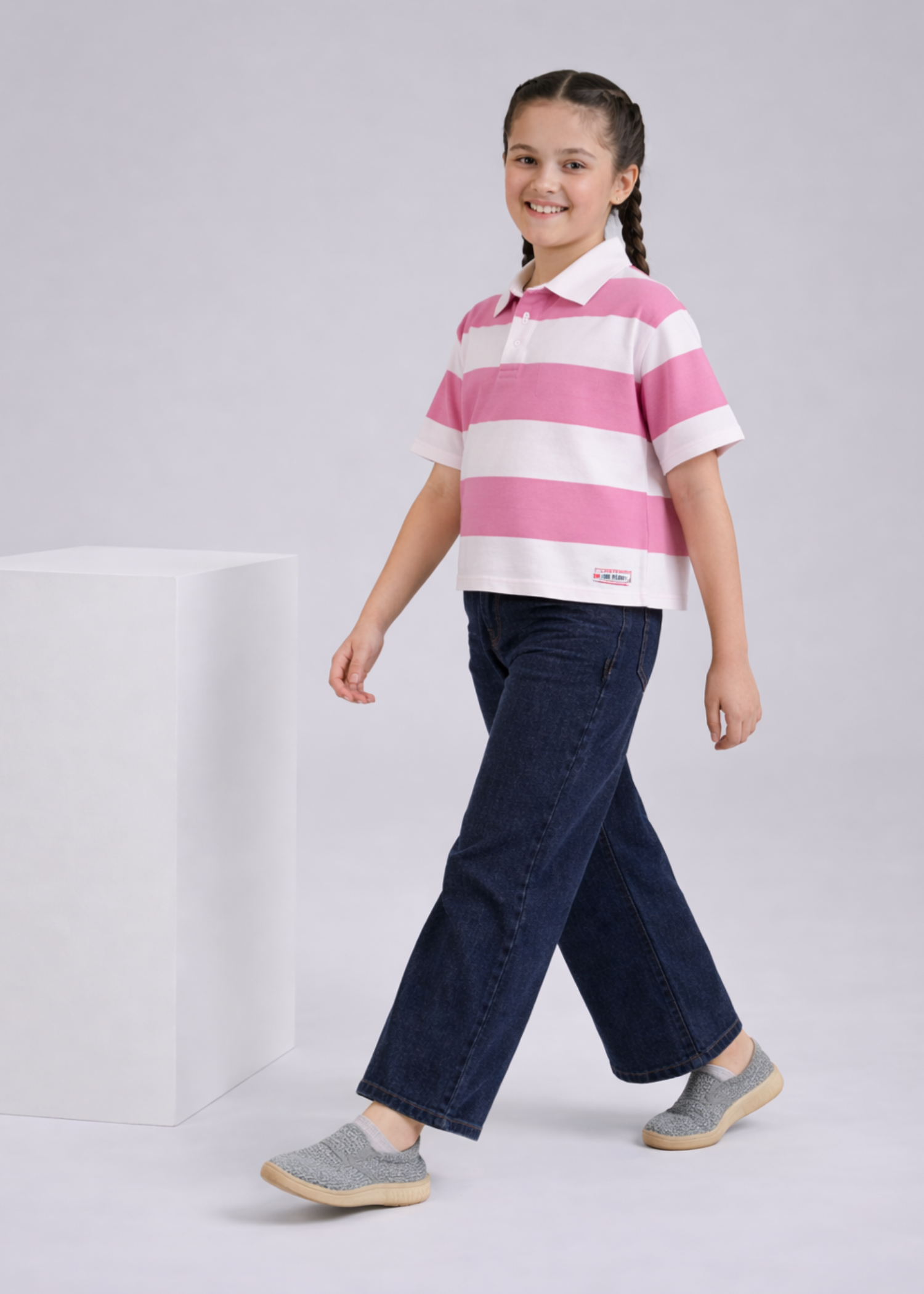 cotton jersey Polo Shirt in Multi