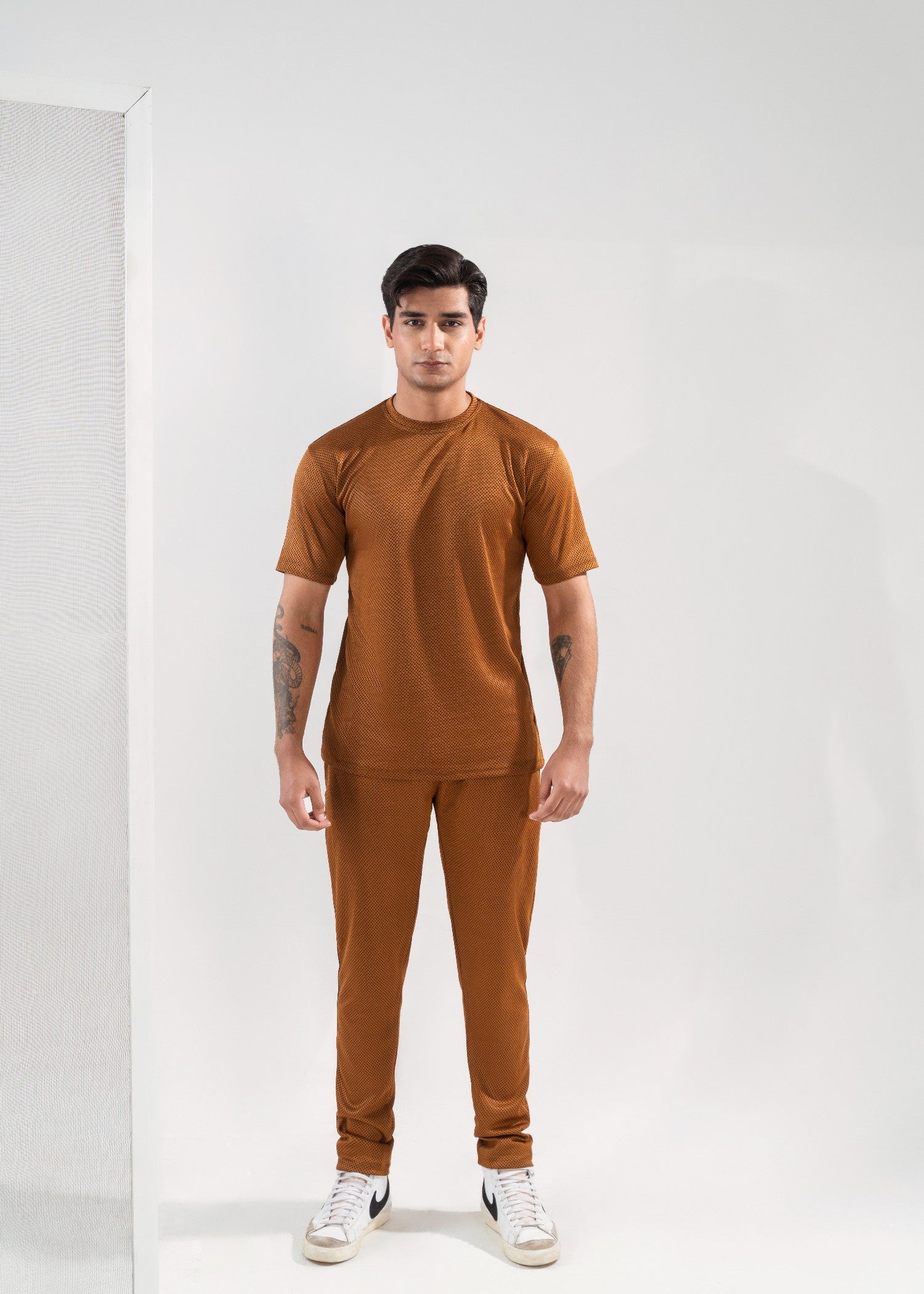 polyester Tracksuit in Rustic brown