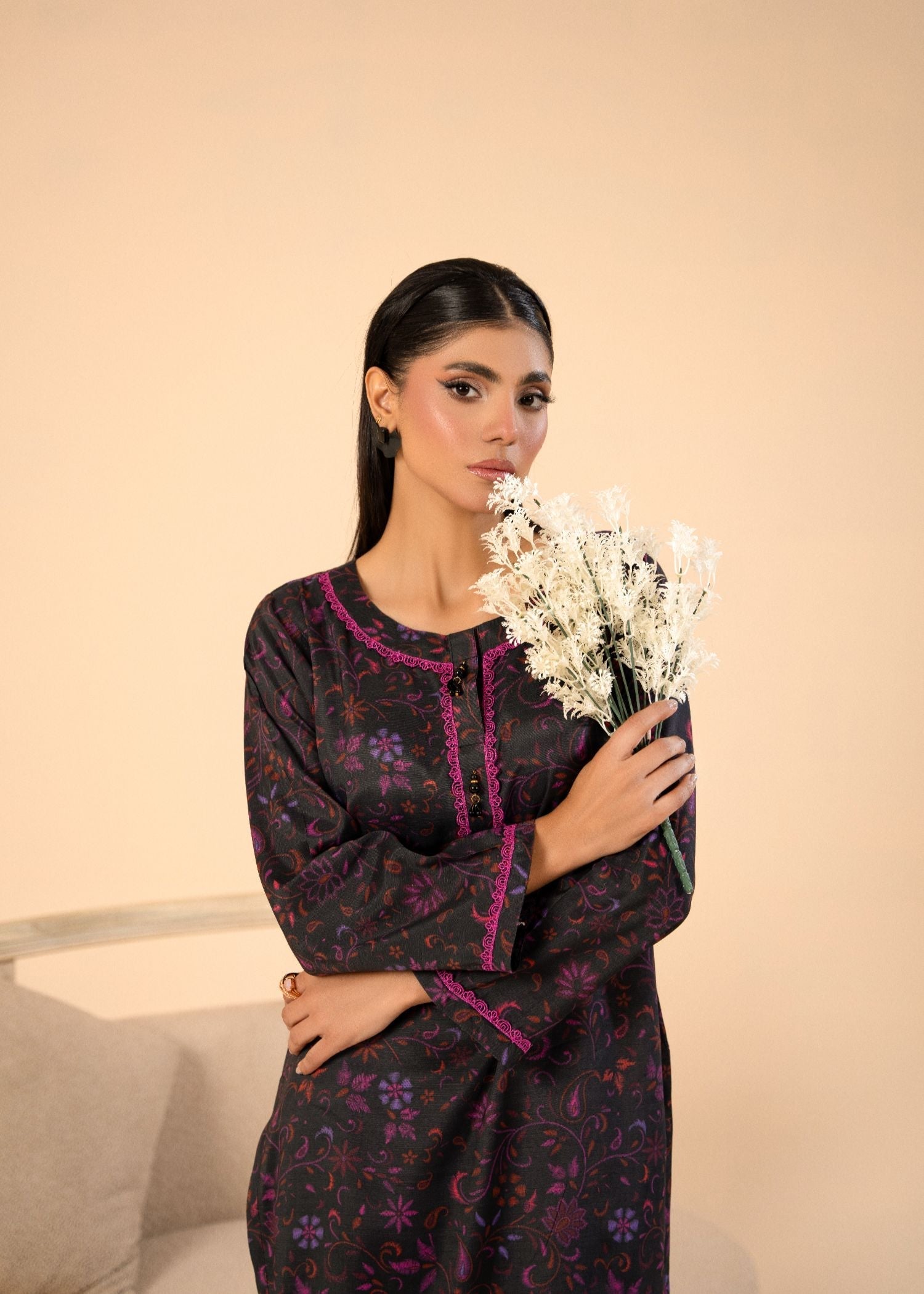 viscose Co Ord Sets in Plum
