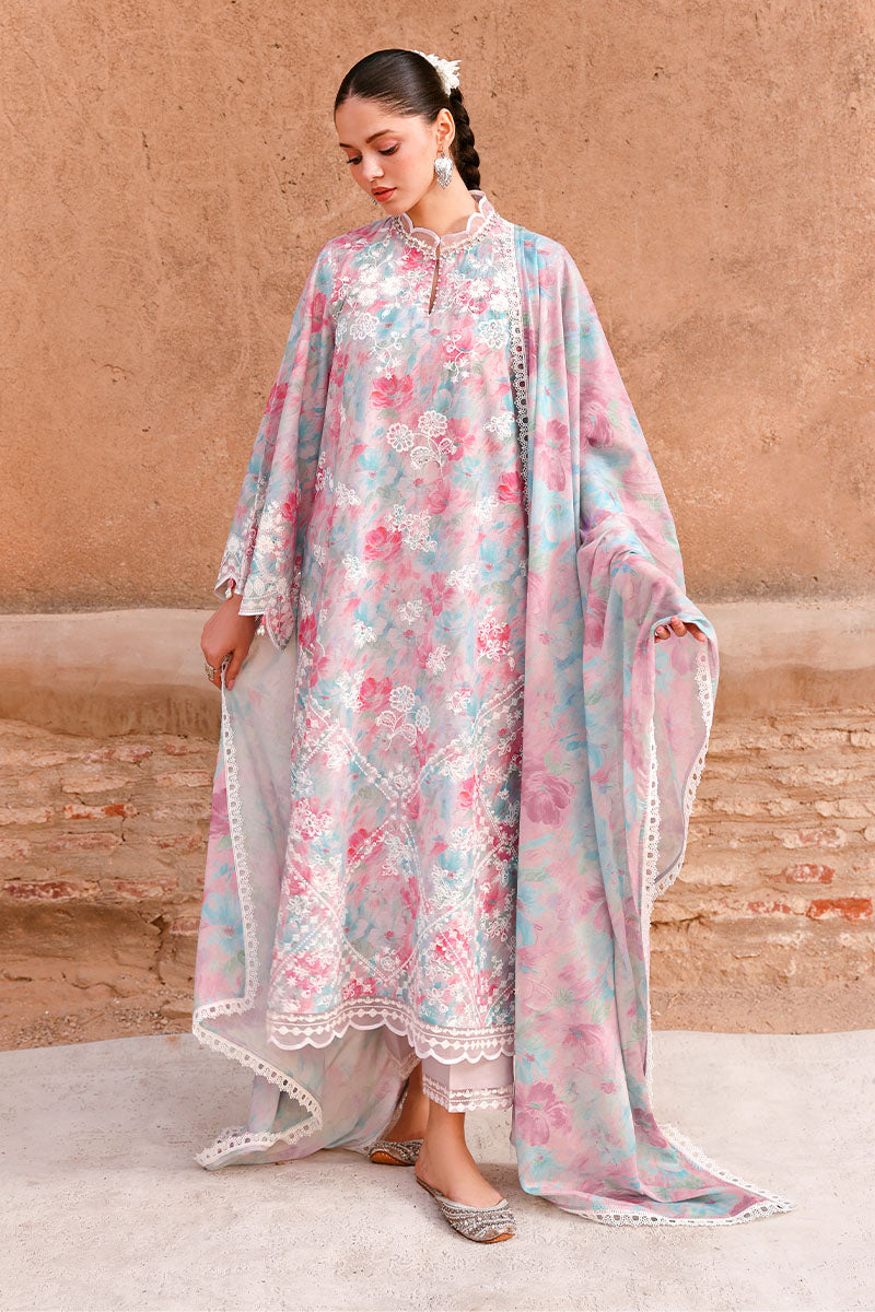 Festive – Velvet Dusk - Printed & Embroidered Lawn