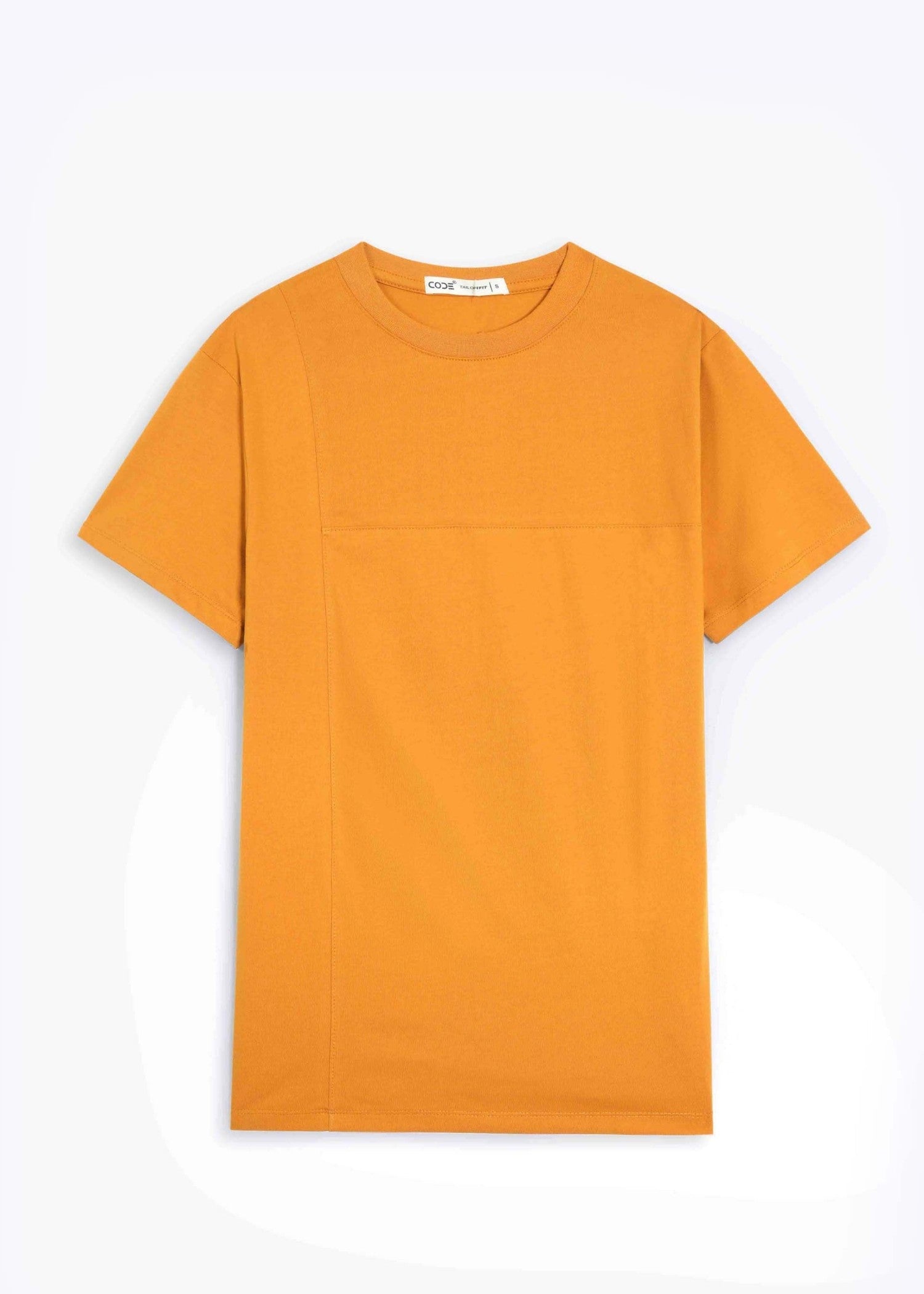 cotton T Shirt in Mustard