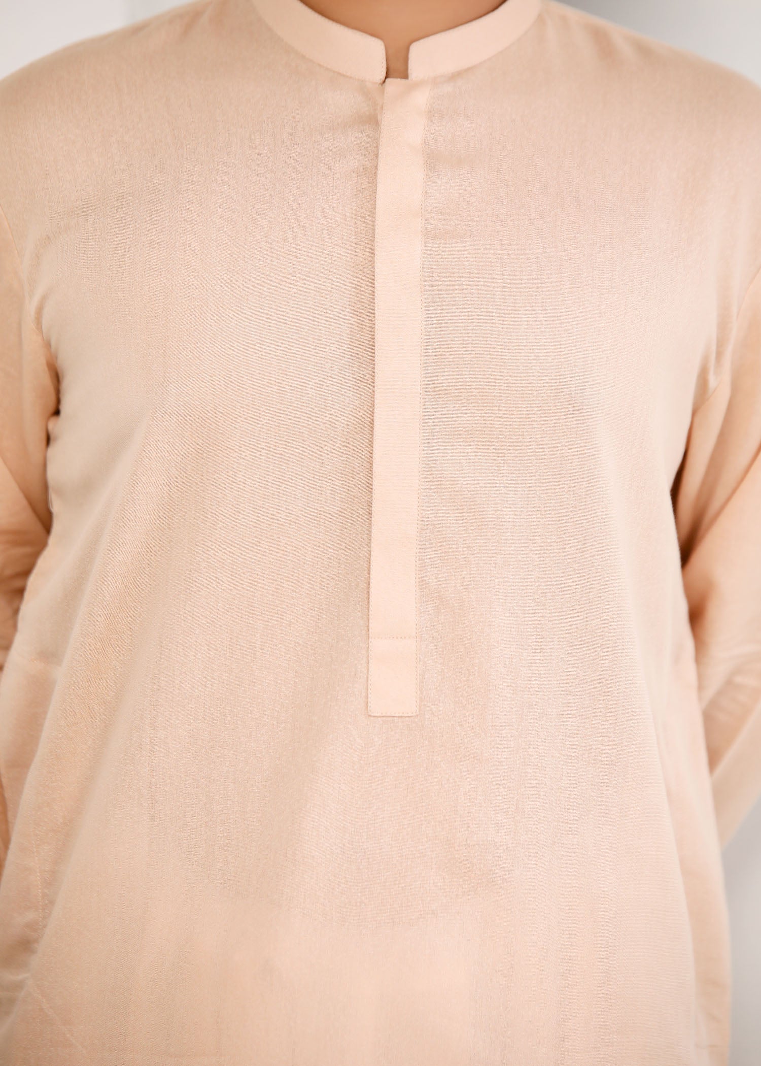 lawn karandi Kurta in Peach pink