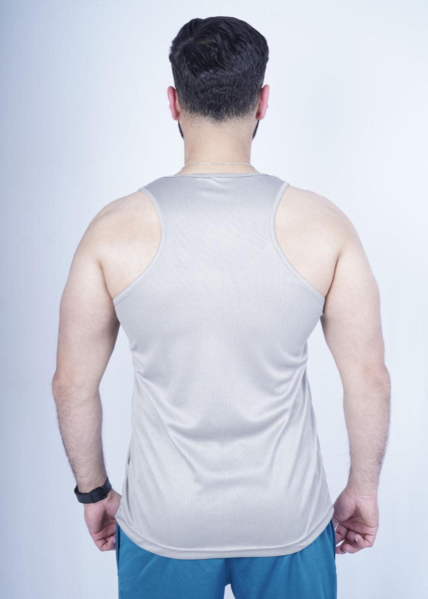 polyester nylon Tank Top in Grey