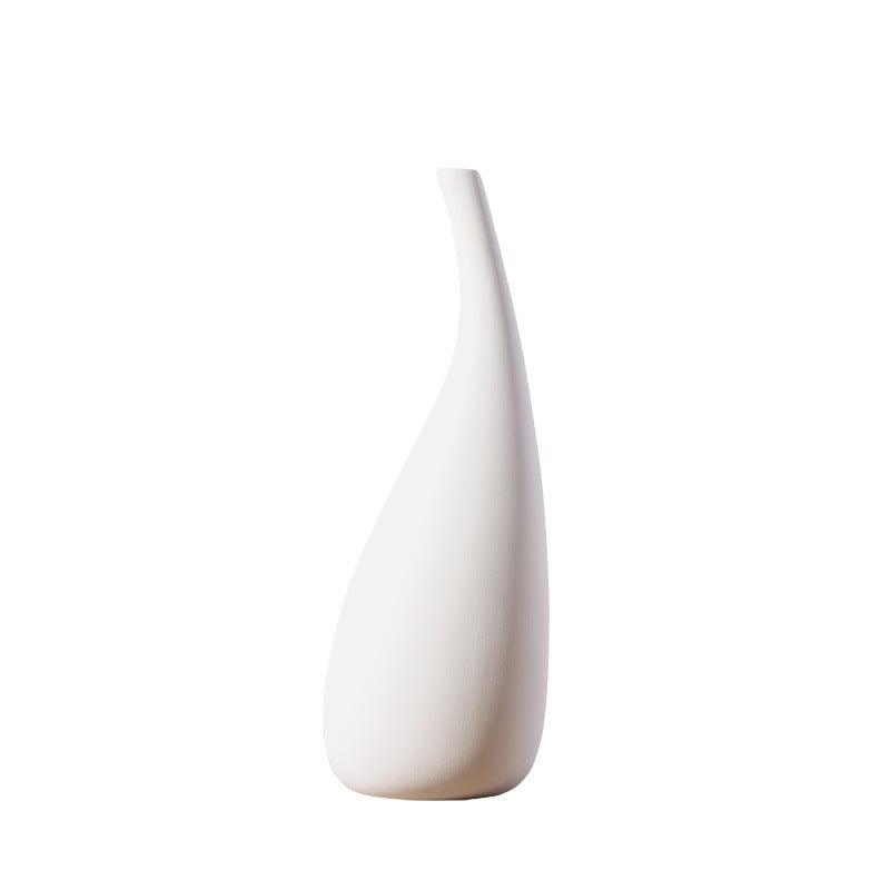 Nordic Decoration Home White Flower Vase Ins Small Simple Modern