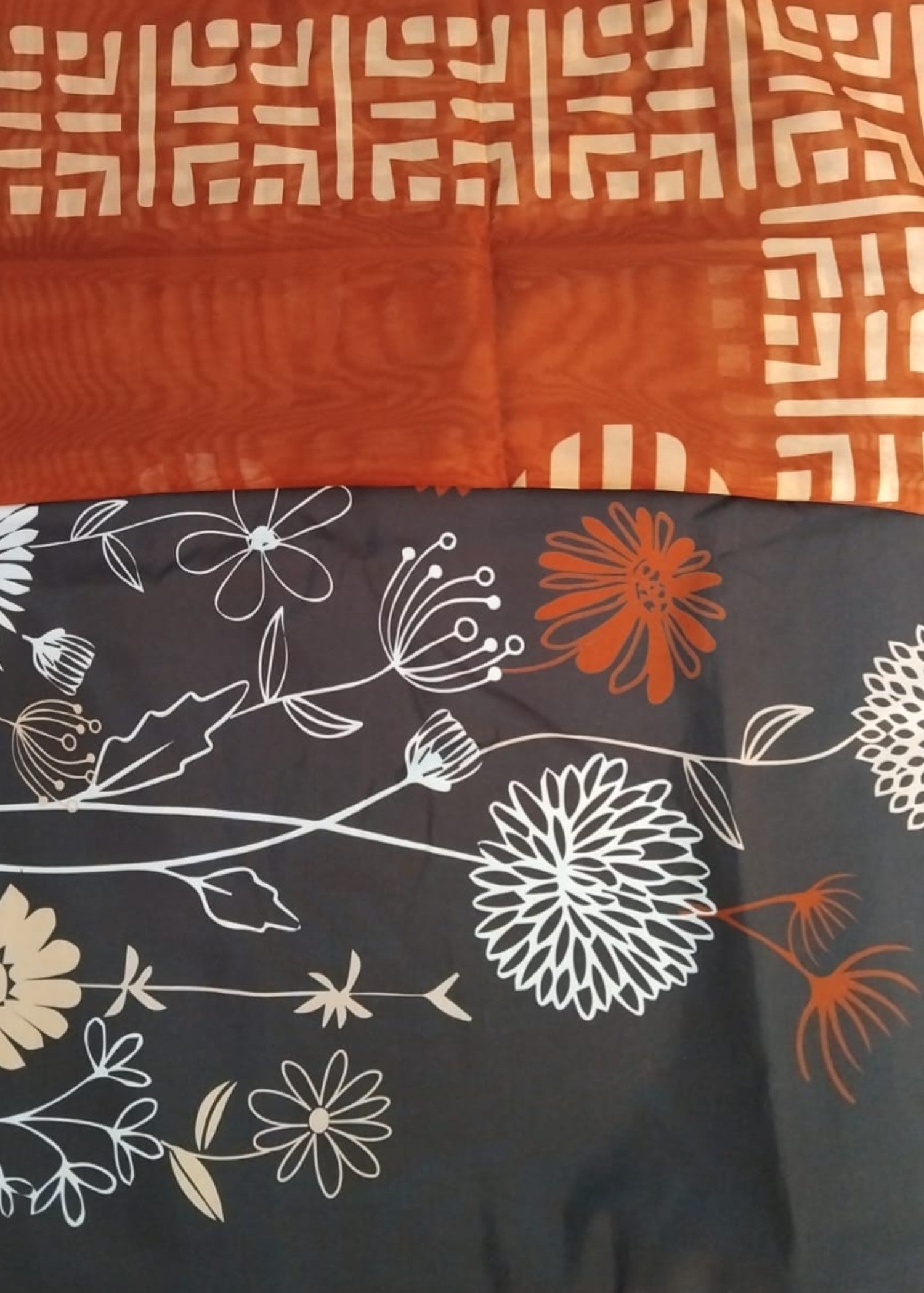 silk finish lawn Unstitched in Black, brown