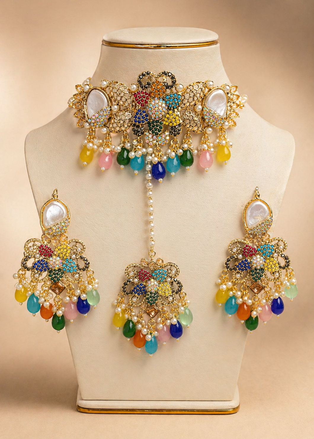Choker in Multi Color by - Trendy Women Choker KZS1332