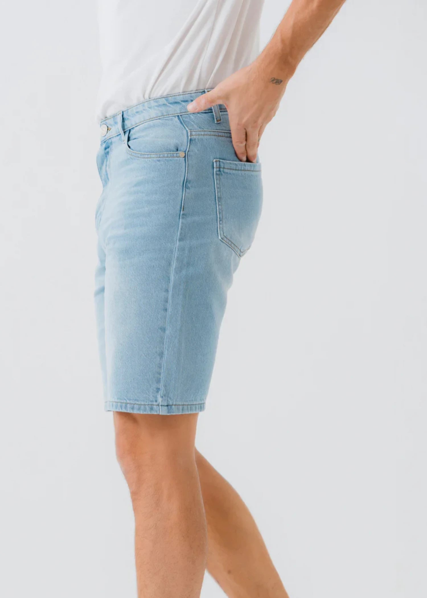cotton Shorts in Ice blue