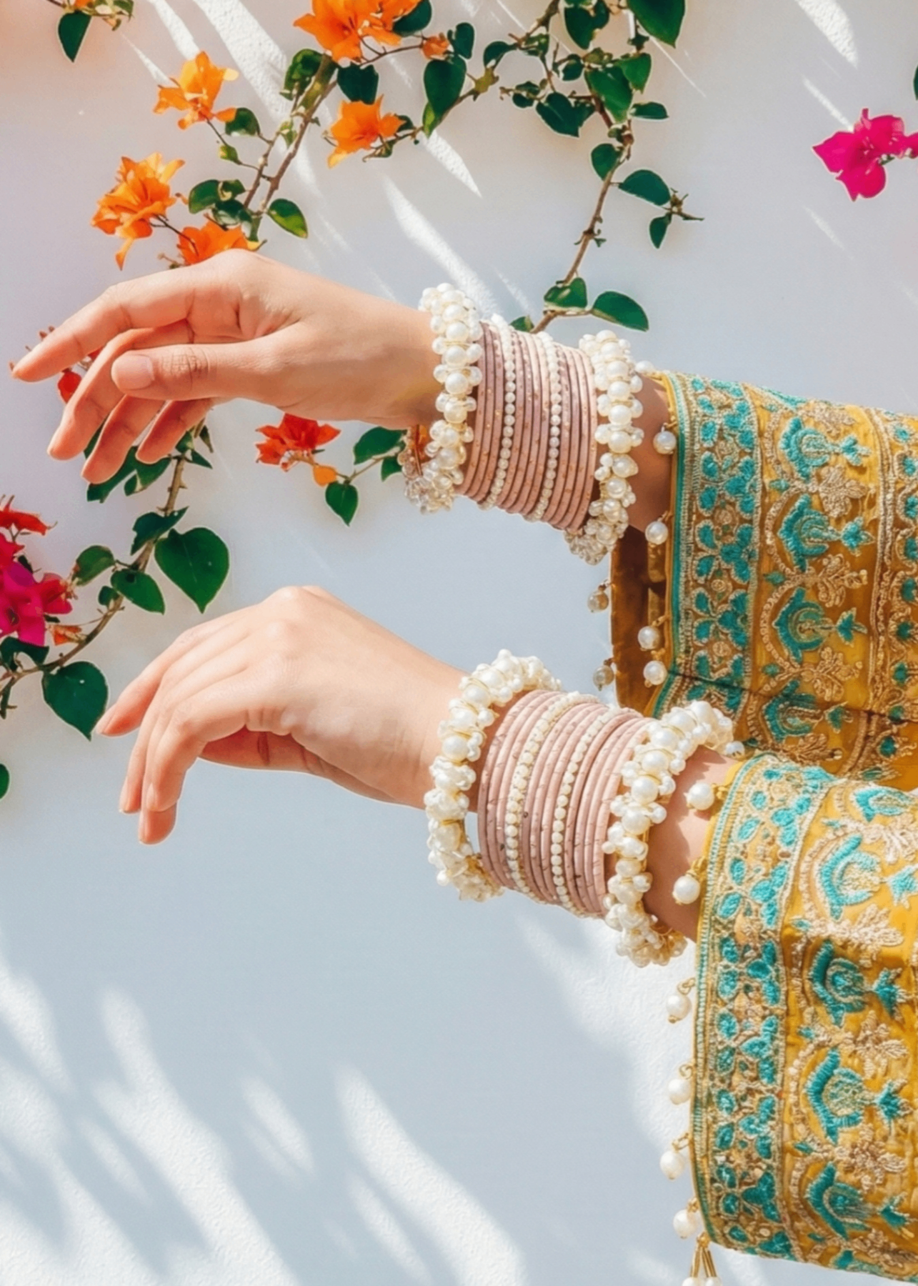 Bangles in Pastel pink Color by - Trendy Women Bangles TSE8413
