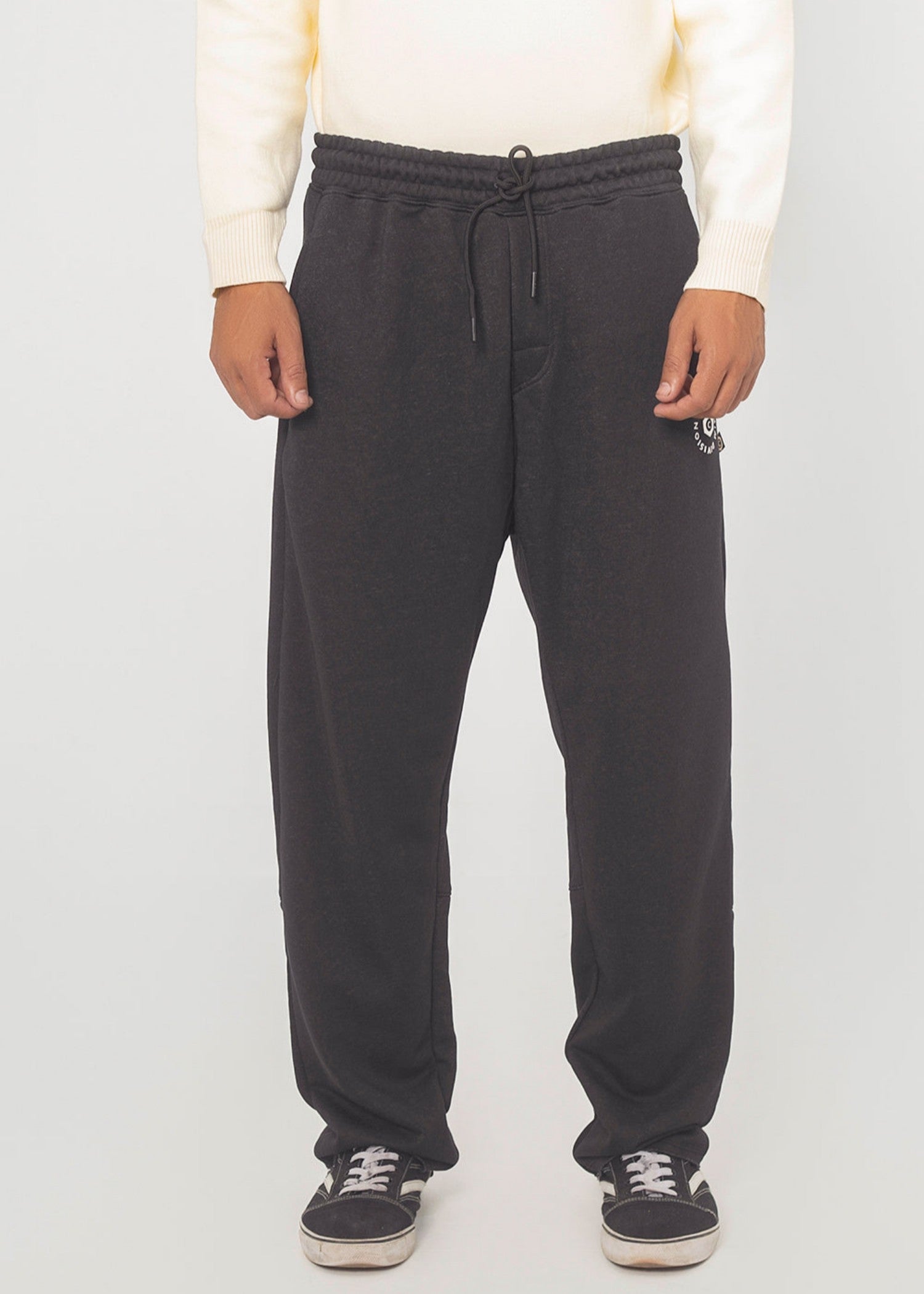 terry Trousers in Charcoal black