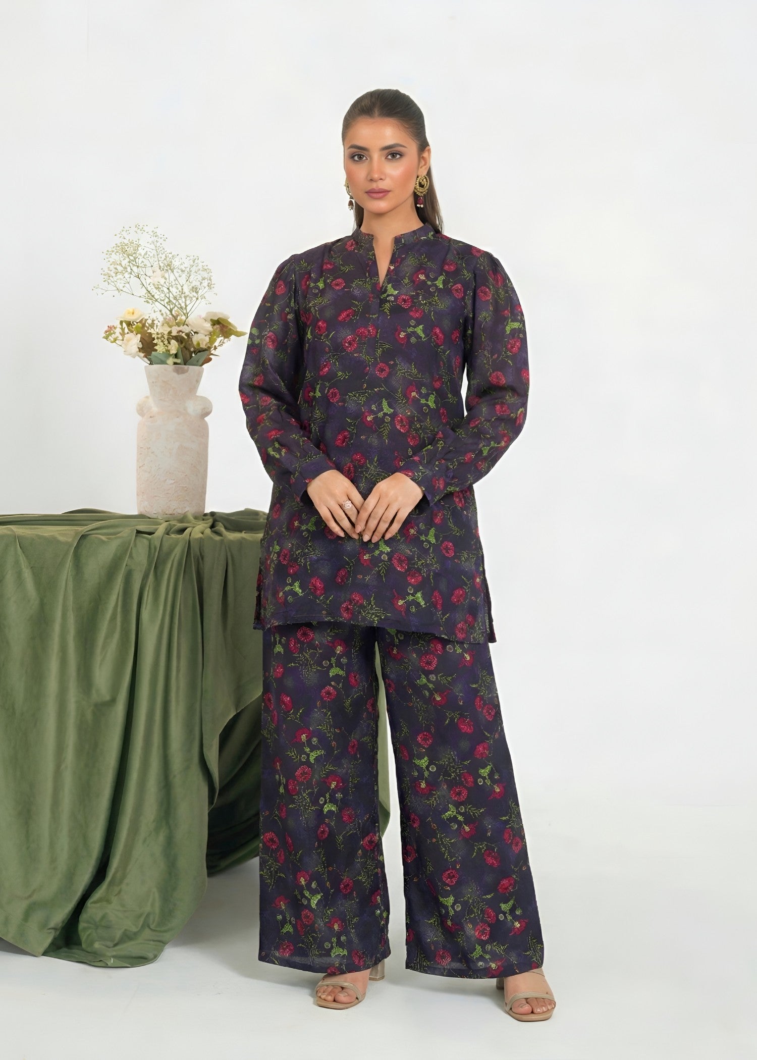 linen Co Ord Sets in Purple