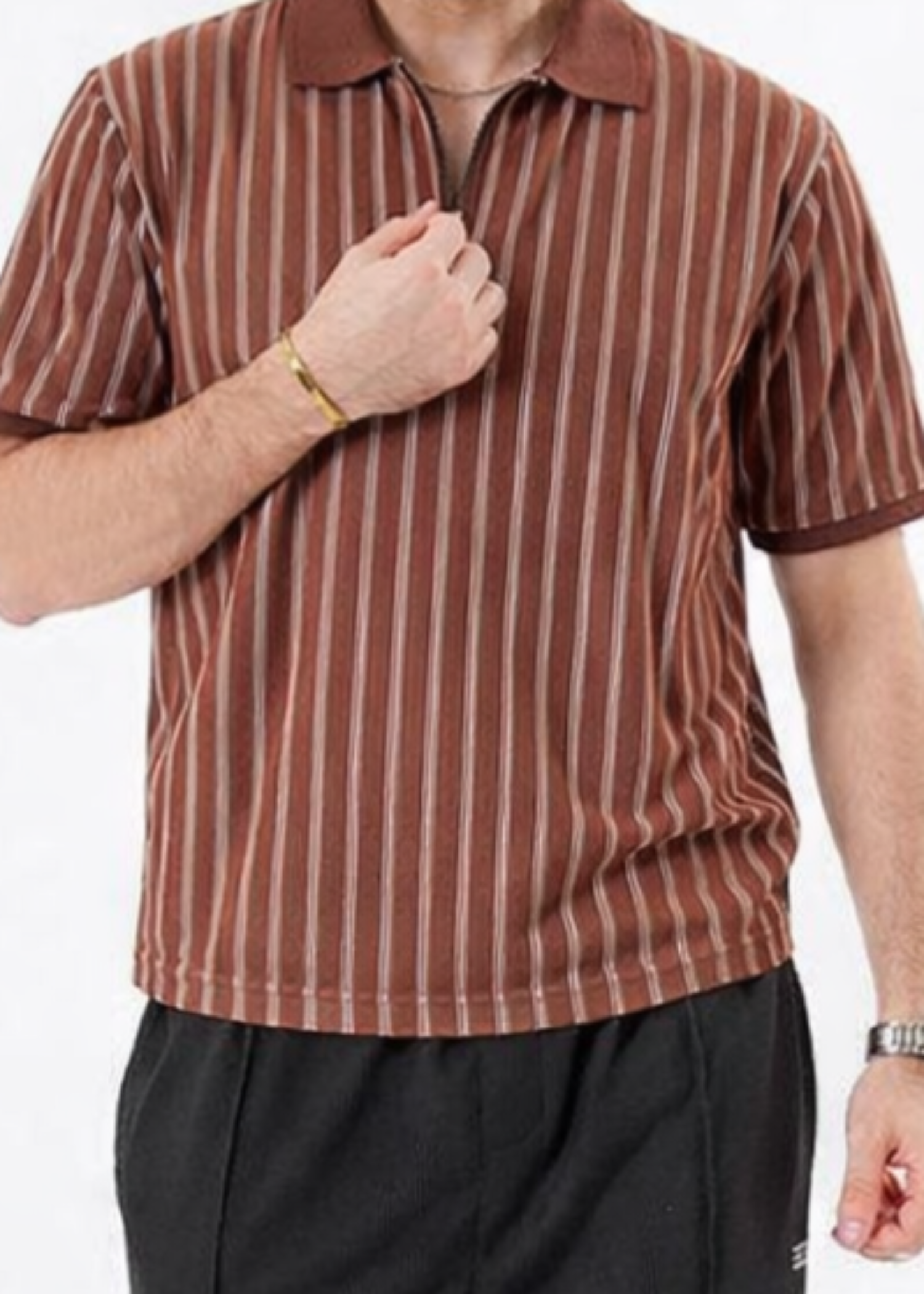 cotton Polo Shirt in Brown by Ecowears.Pk