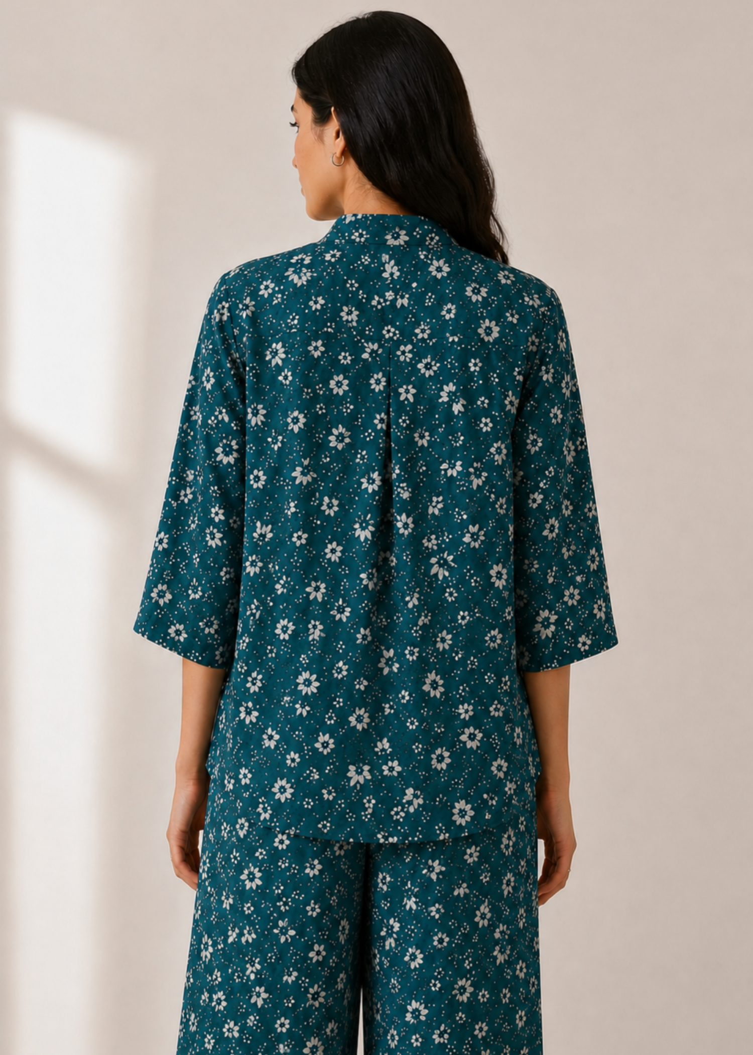 linen Tunic in Teal